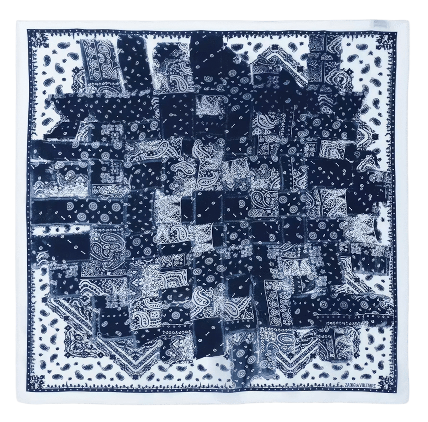 Foulard en soie blondie 84 ZADIG&VOLTAIRE Blanc