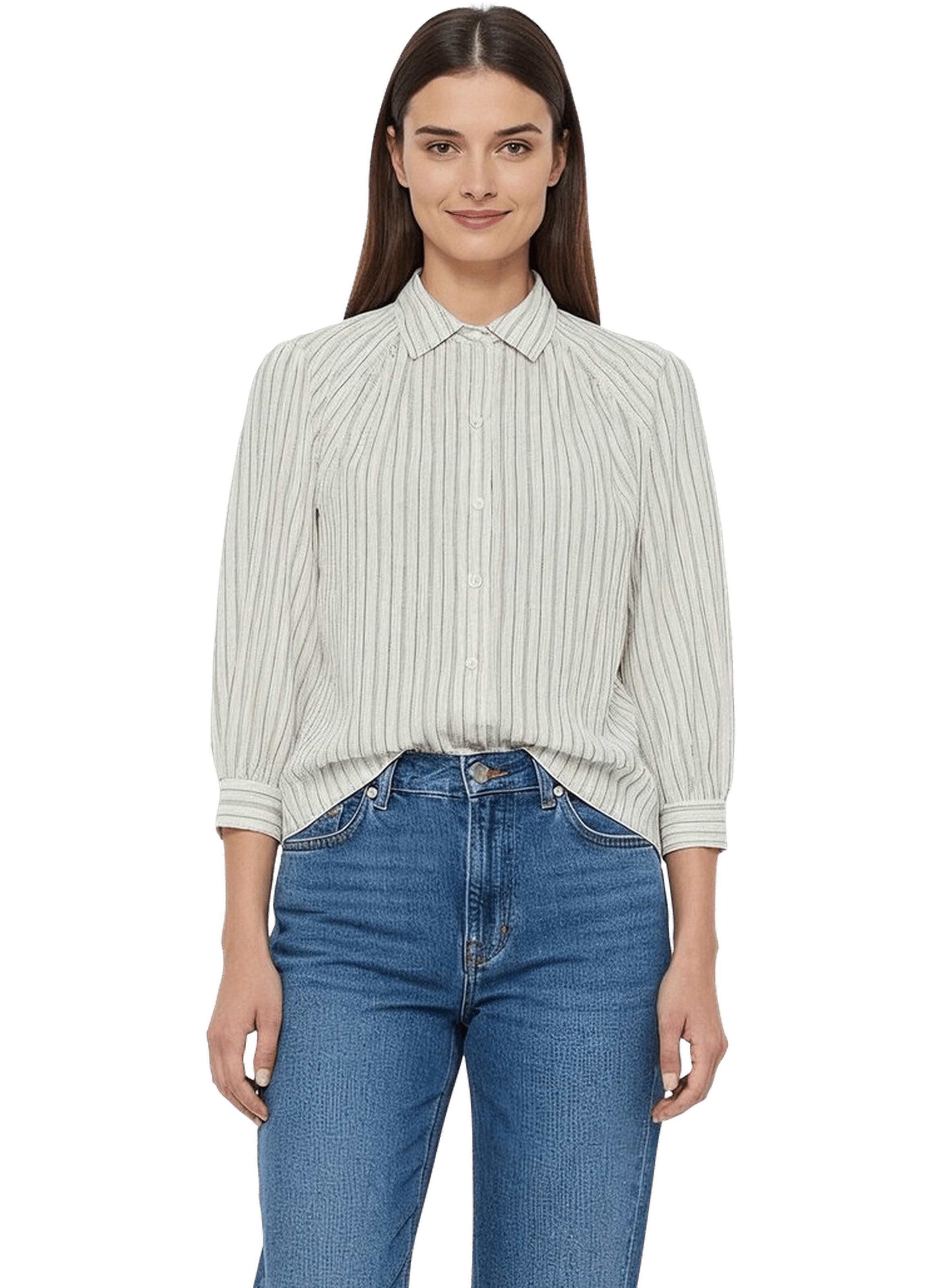 Chemise rayée à manches larges - udyana GERARD DAREL Beige