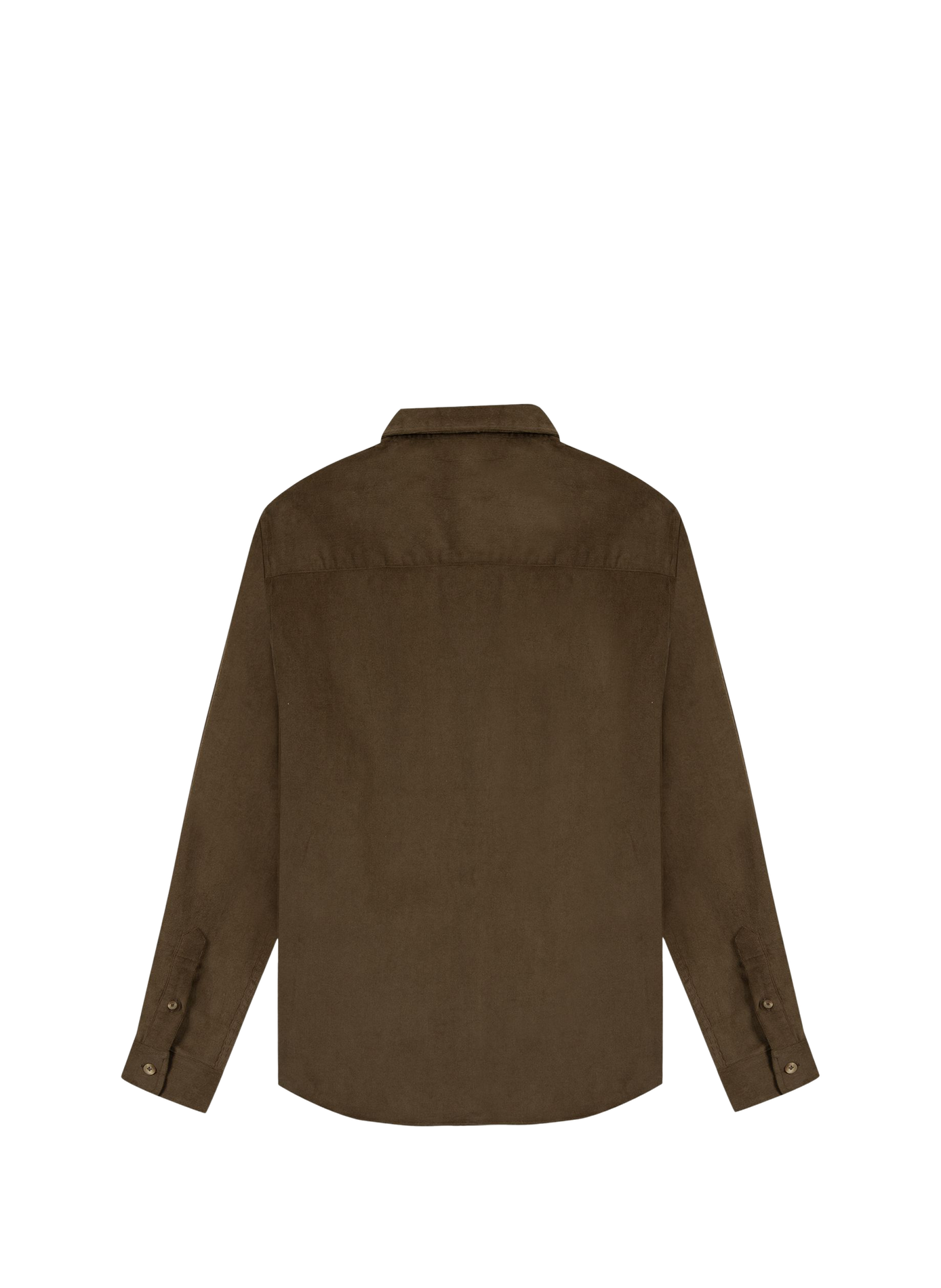 Straight classic collar shirt in blended cotton MAISON LABICHE Brown