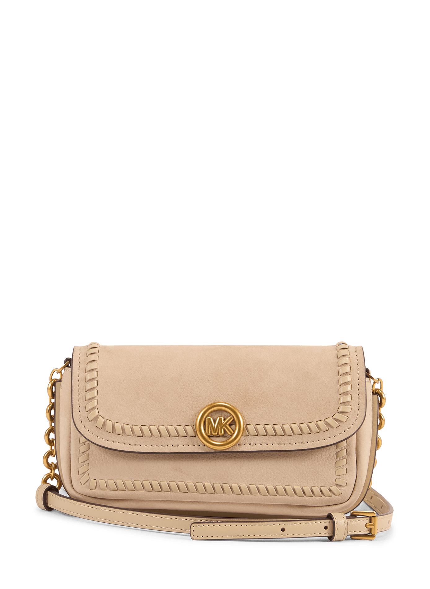 Sac à bandoulière Nolita small en cuir MICHAEL KORS Beige