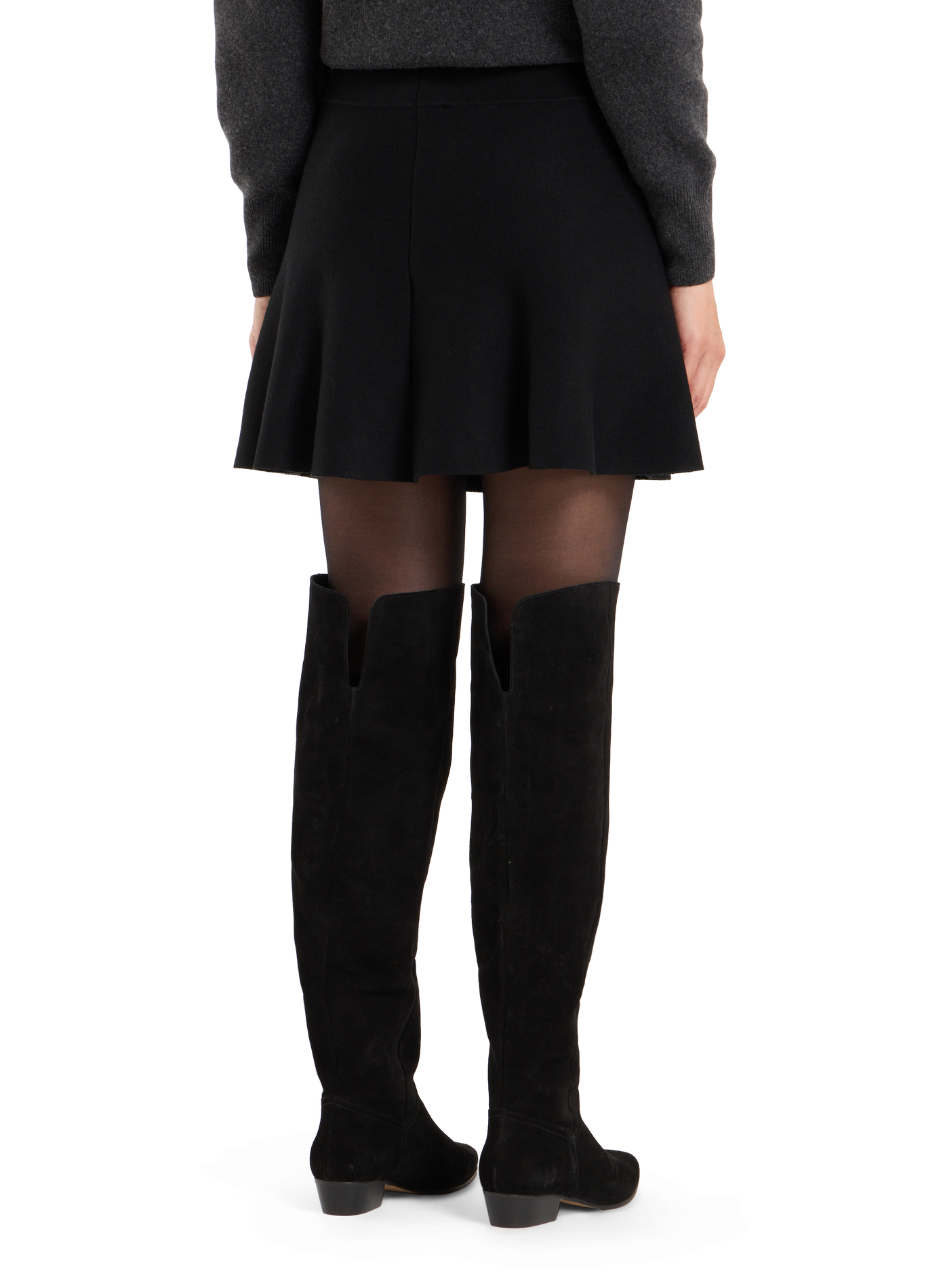 Short flared skirt SAISON 1865 Black