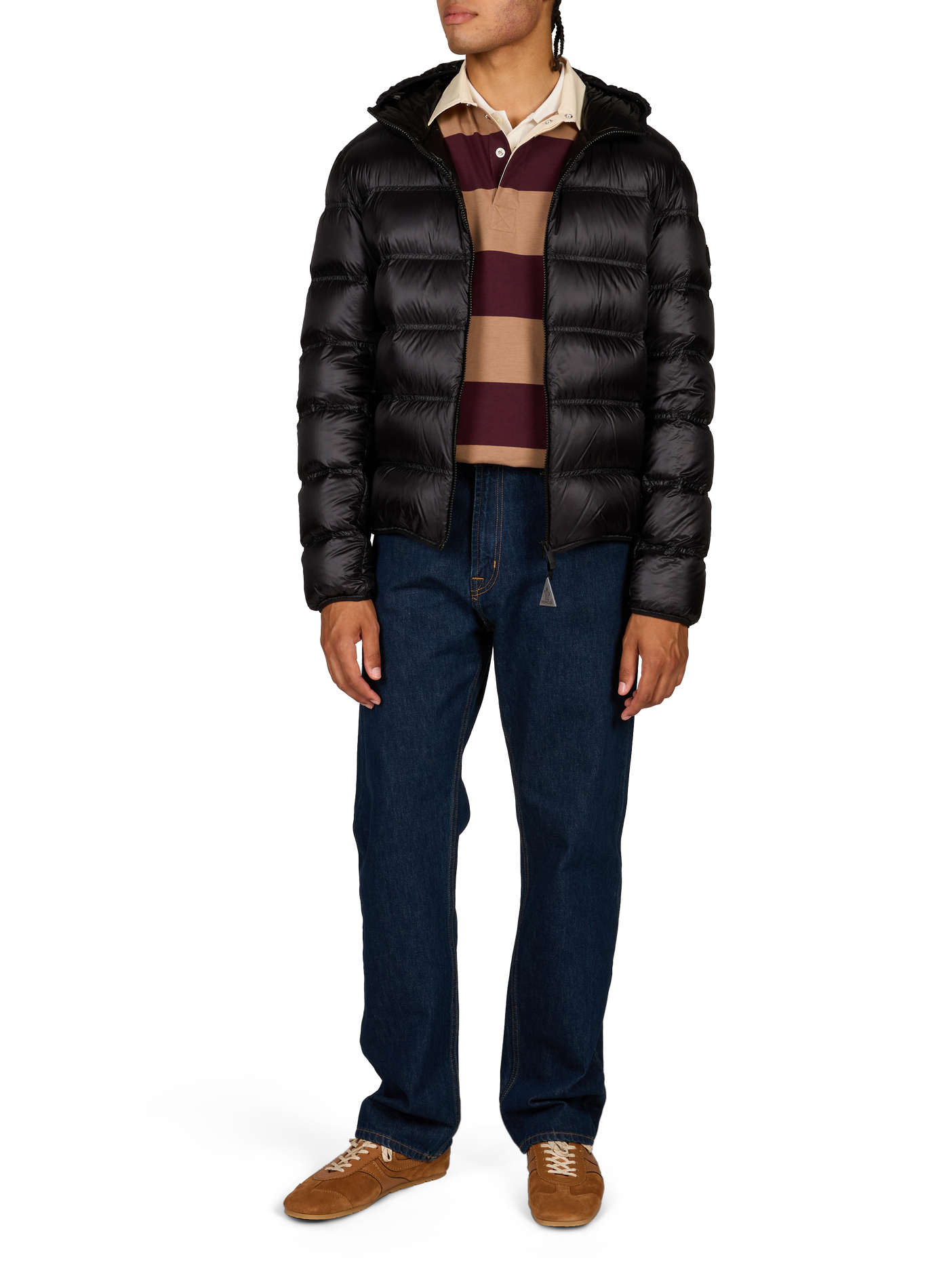 Gepolsterte Steppjacke Guadiana mit Kapuze MONCLER Schwarz
