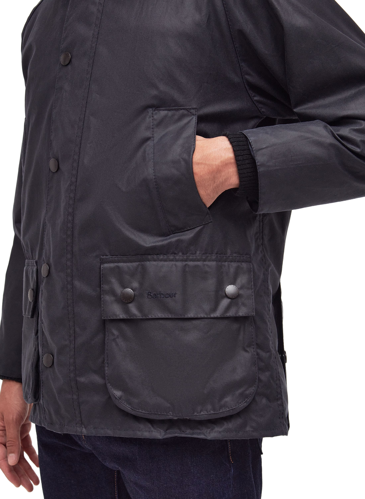 Jacket with classic cotton collar BARBOUR Blue