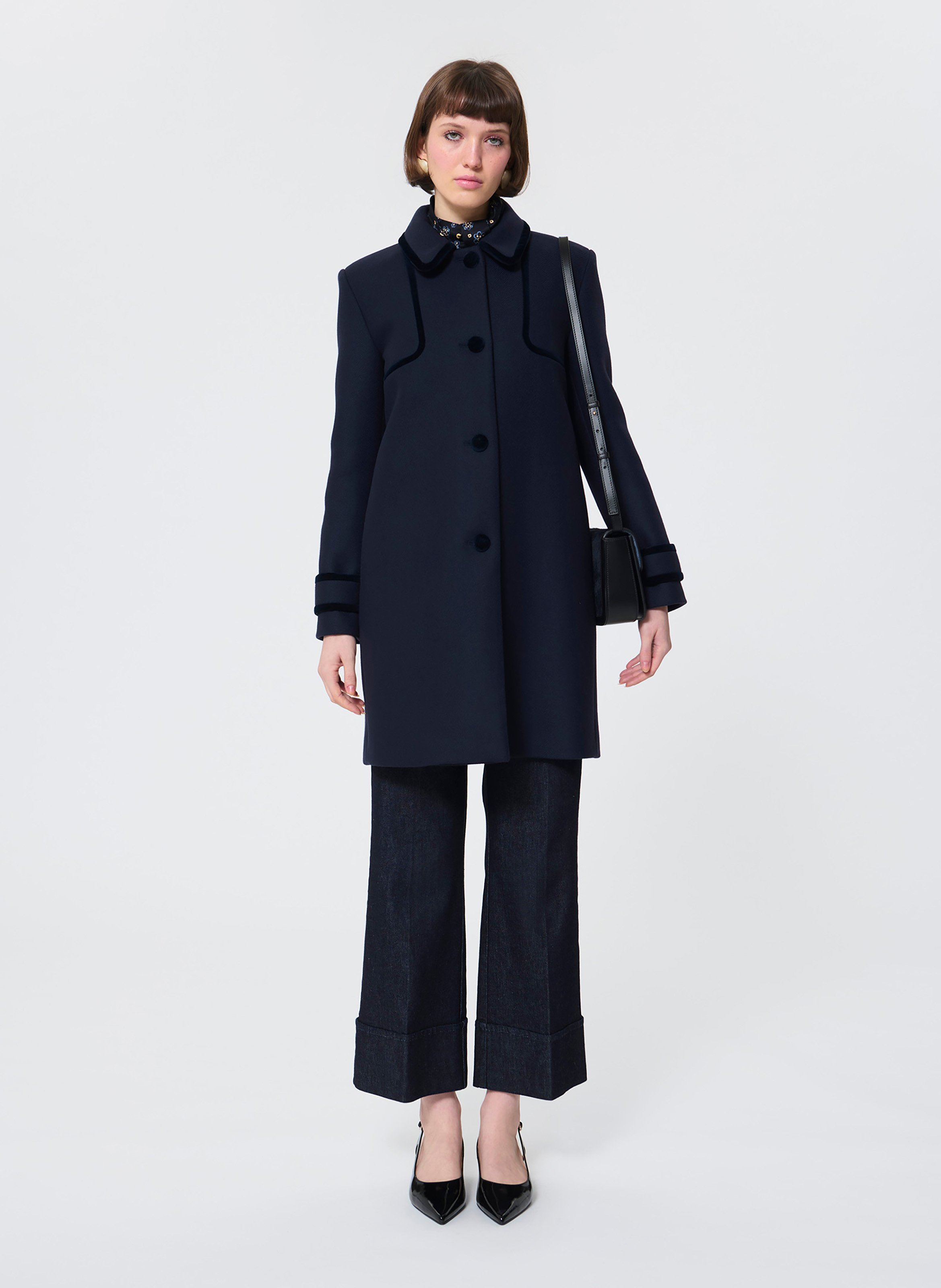 Manteau mado TARA JARMON Bleu