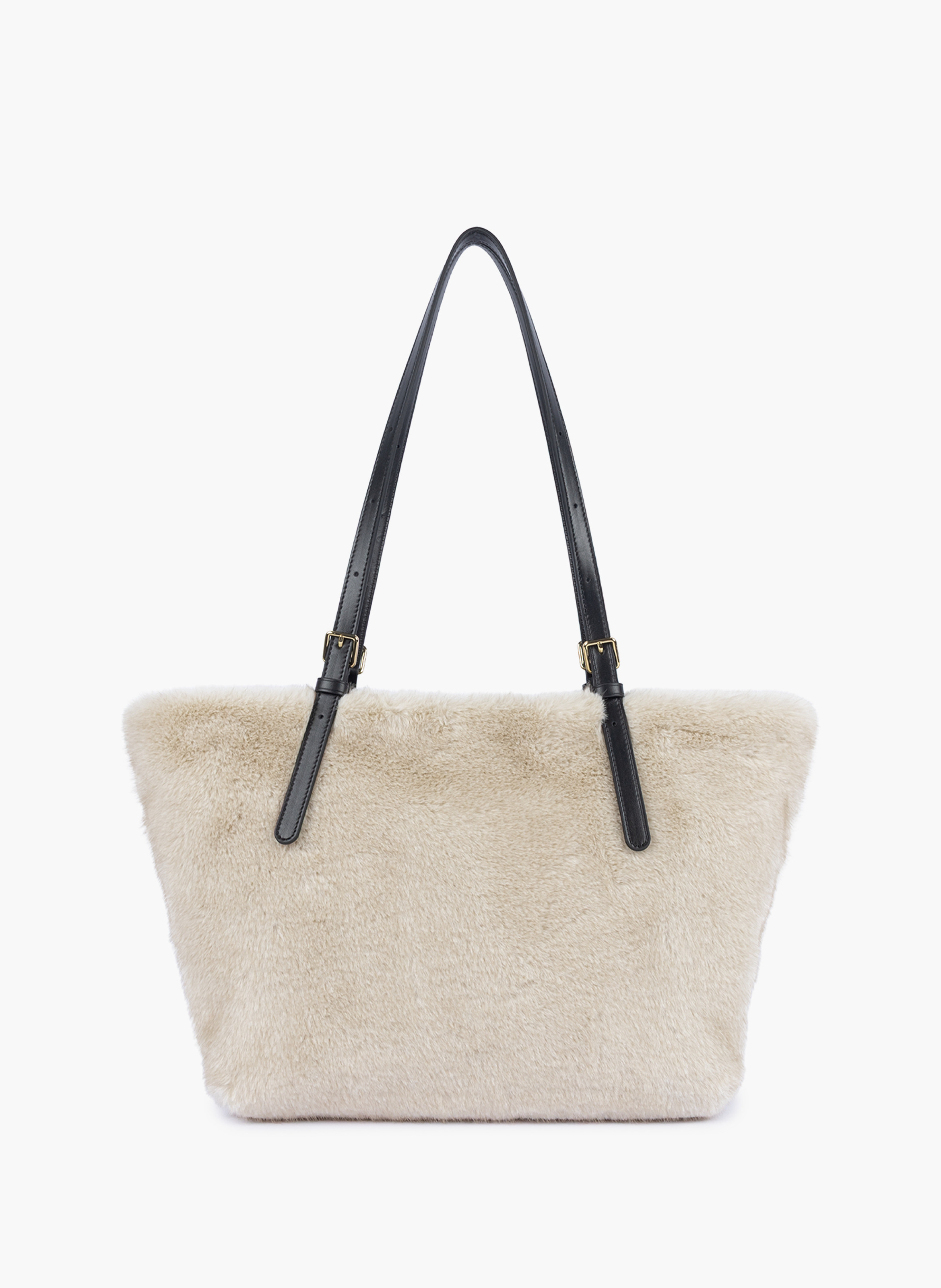 Sac cabas épaule - moumoute LANCASTER Blanc