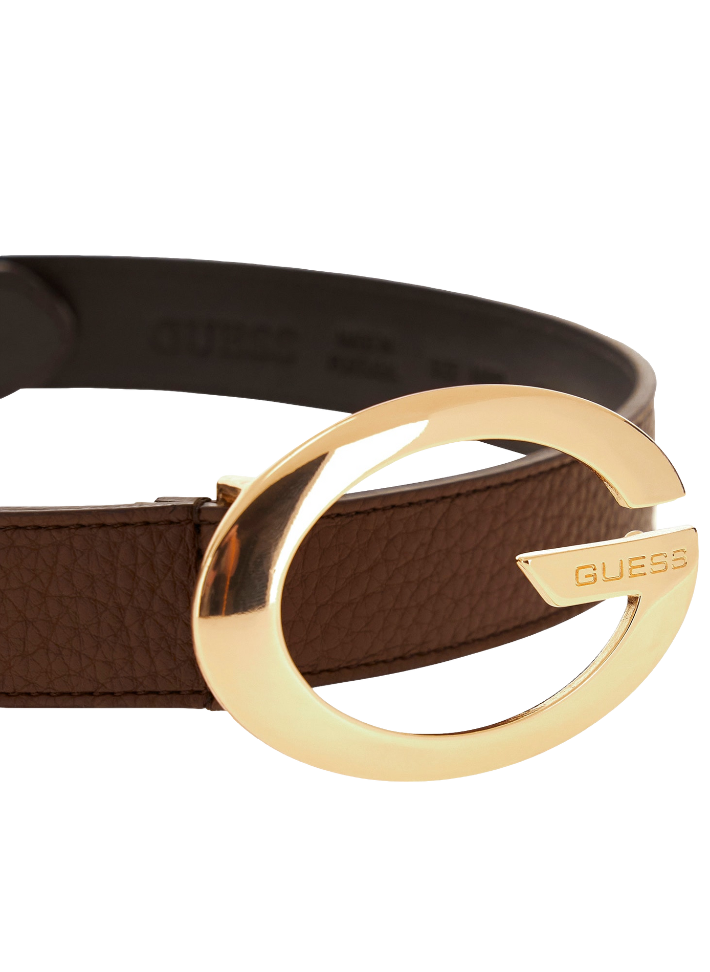 Ceinture effet cuir GUESS Marron
