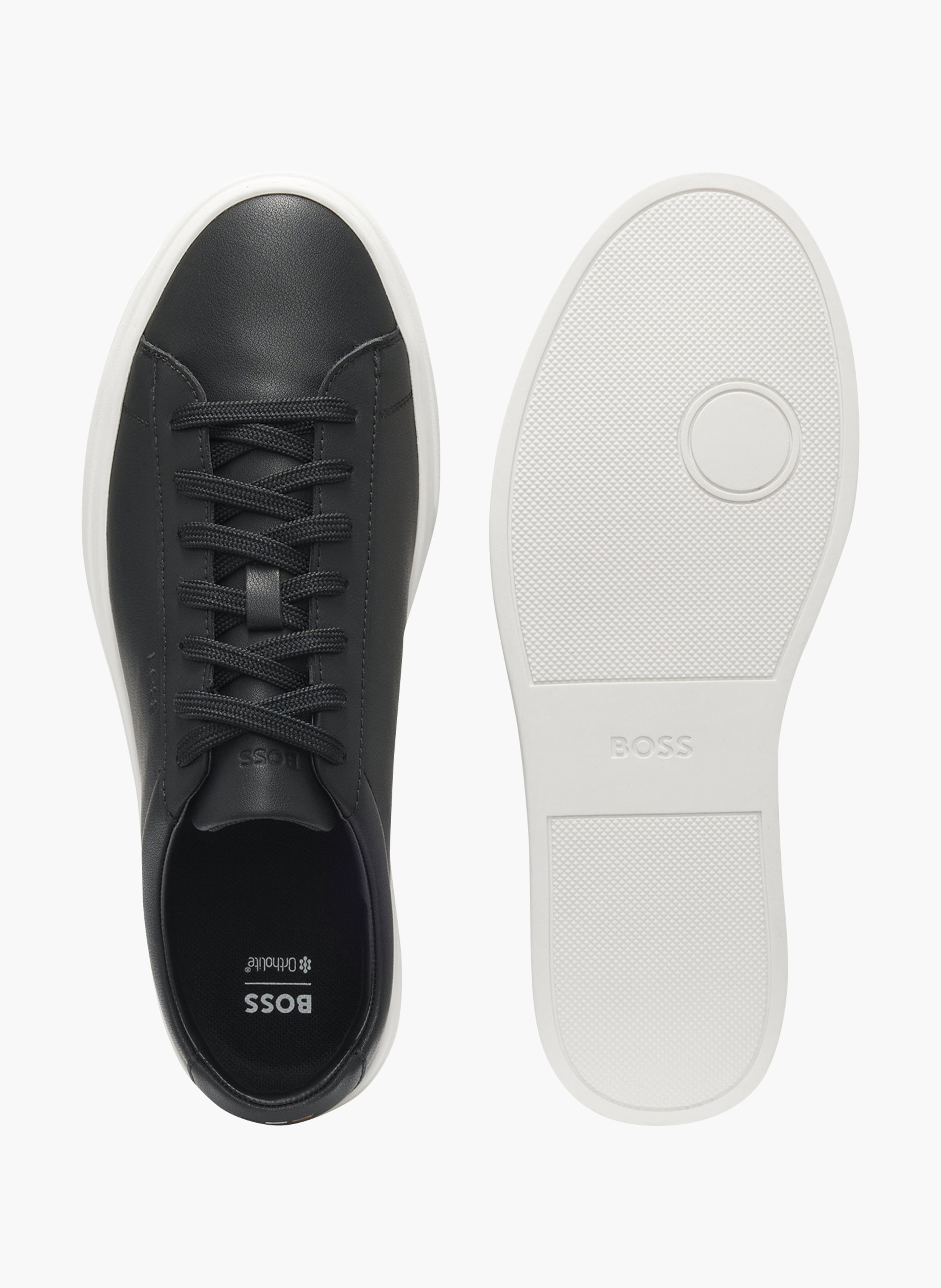 Boss Boss Baskets basses unies en cuir