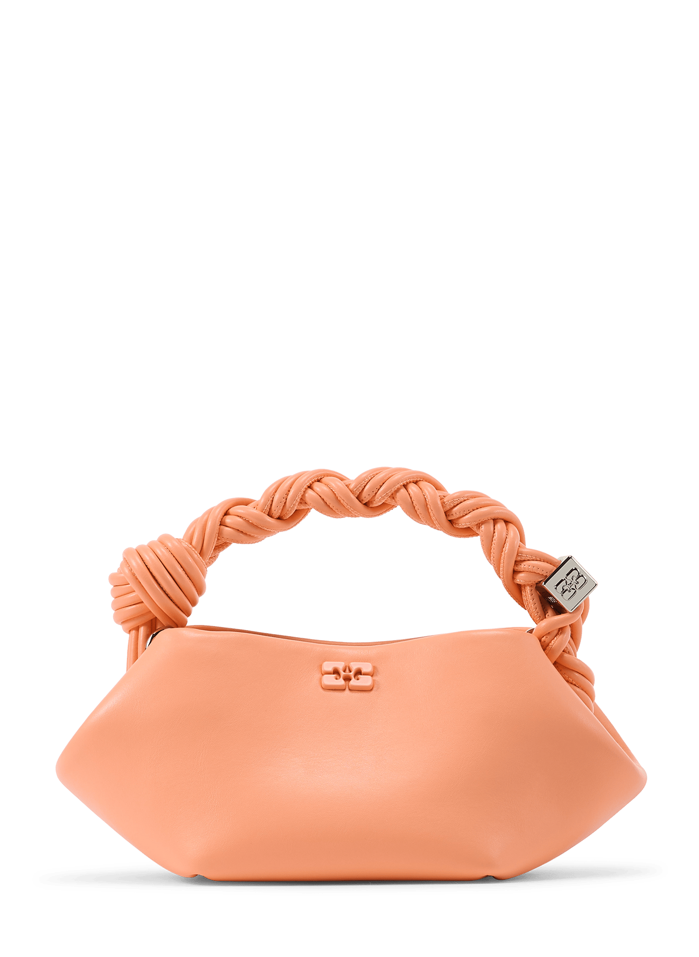 Sac à main mini Bou en cuir mélangé GANNI Orange