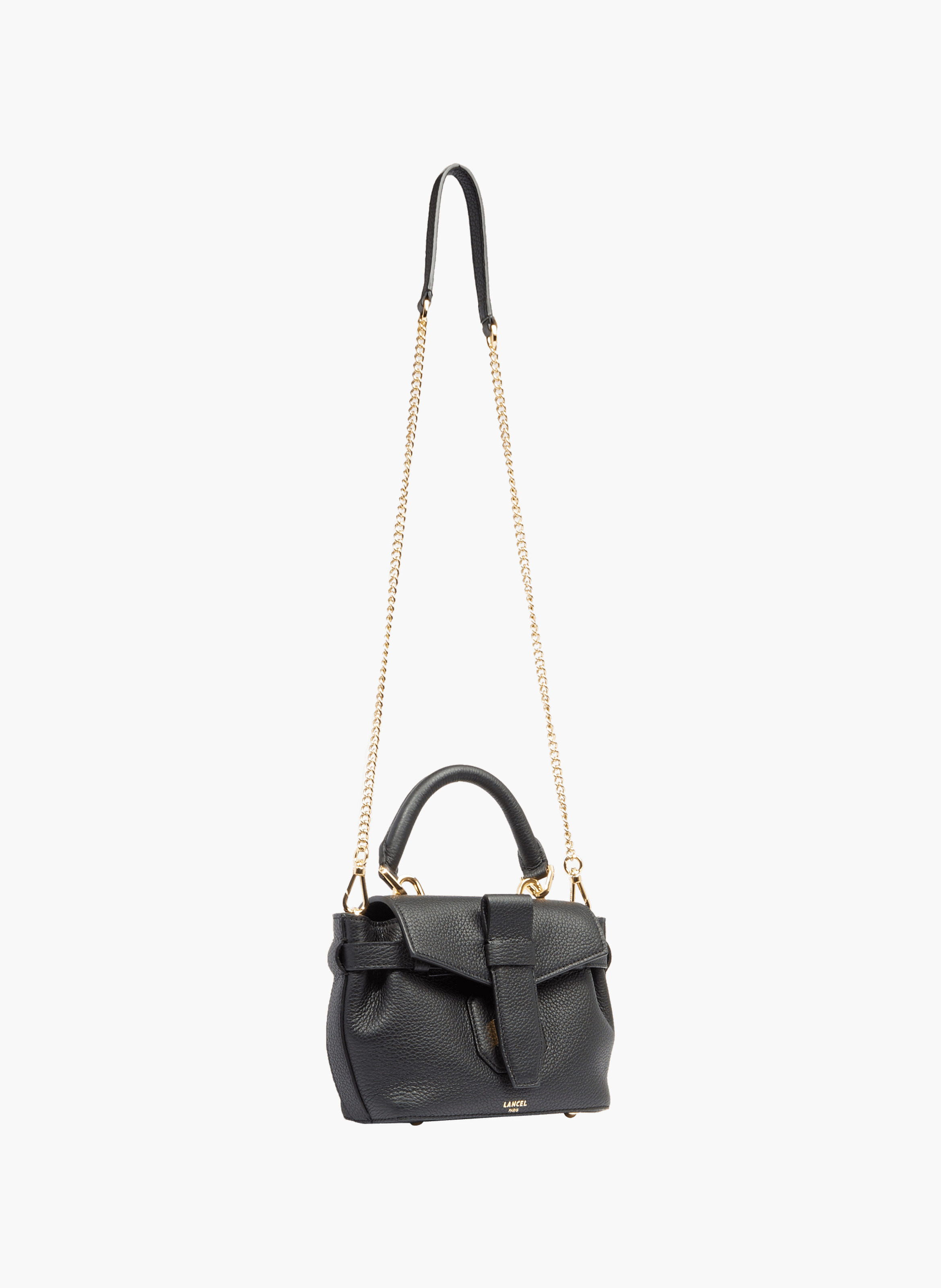 Lancel charlie mini leather handbag | Black LANCEL Women