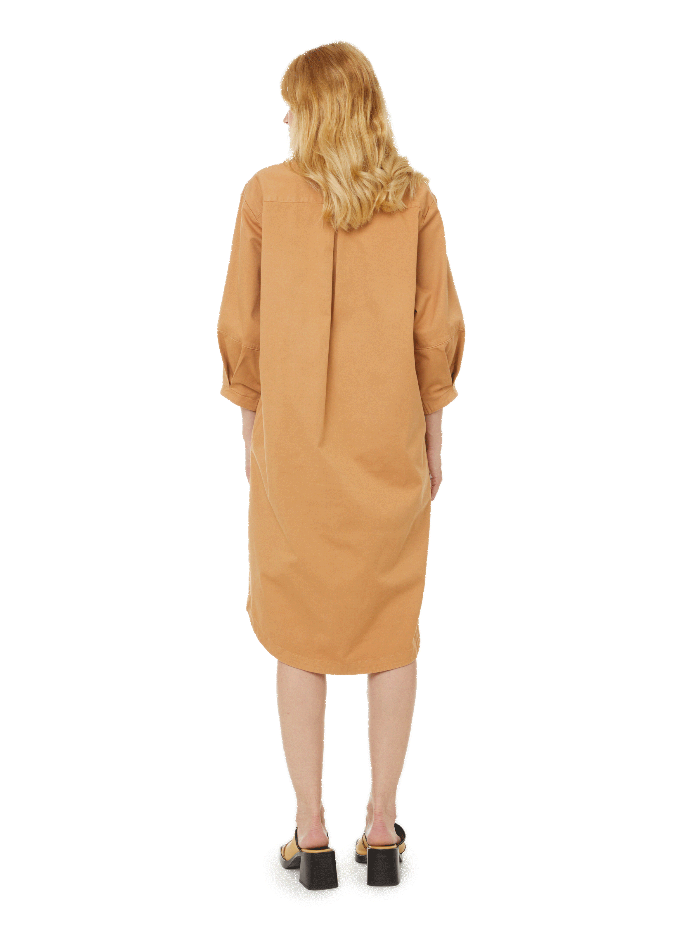 Robe safari en coton SAISON 1865 Marron