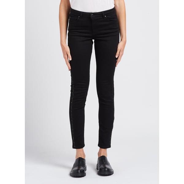 Jean skinny taille normale en coton mélangé