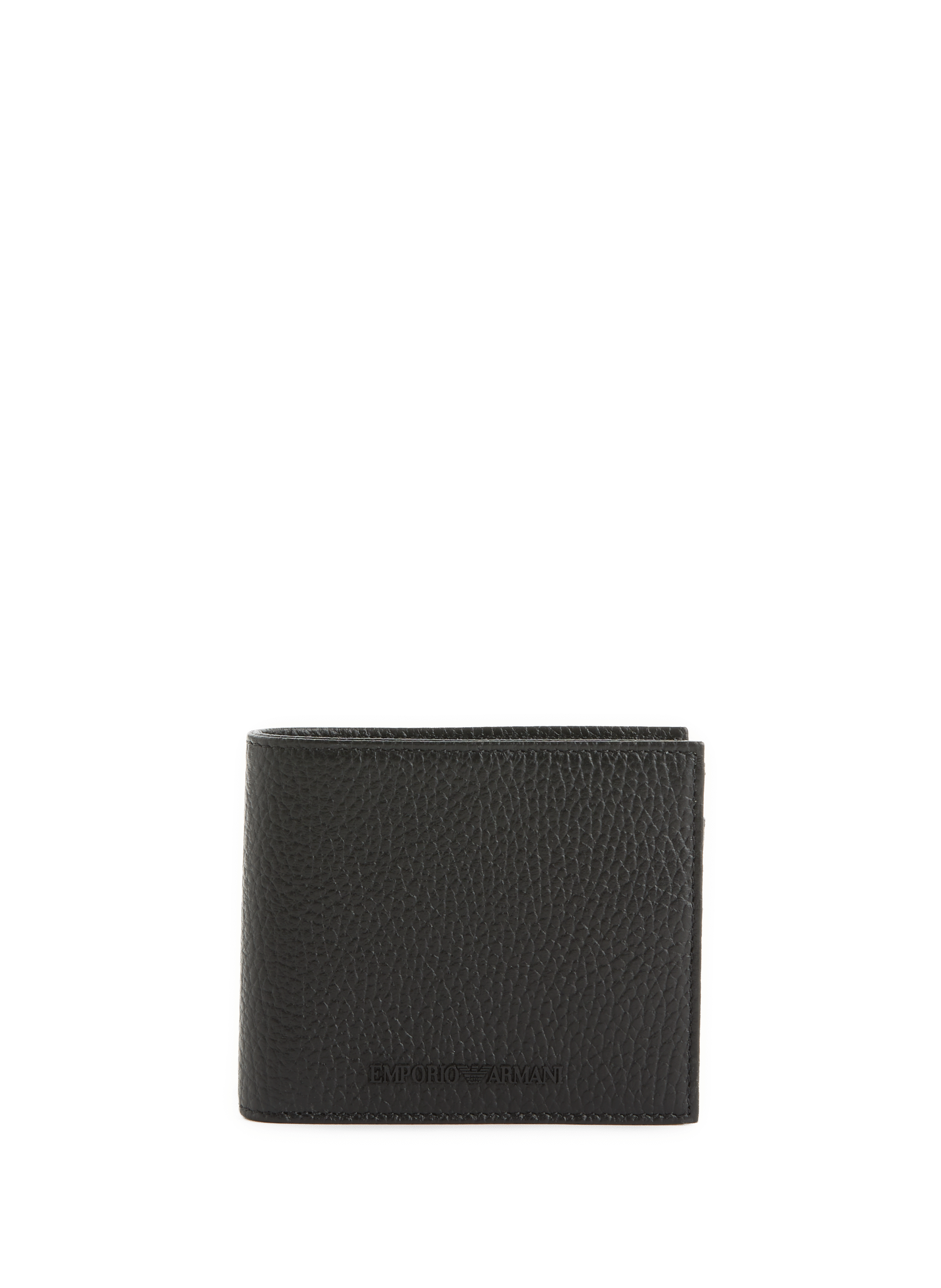 Leren portemonnee EMPORIO ARMANI Zwart