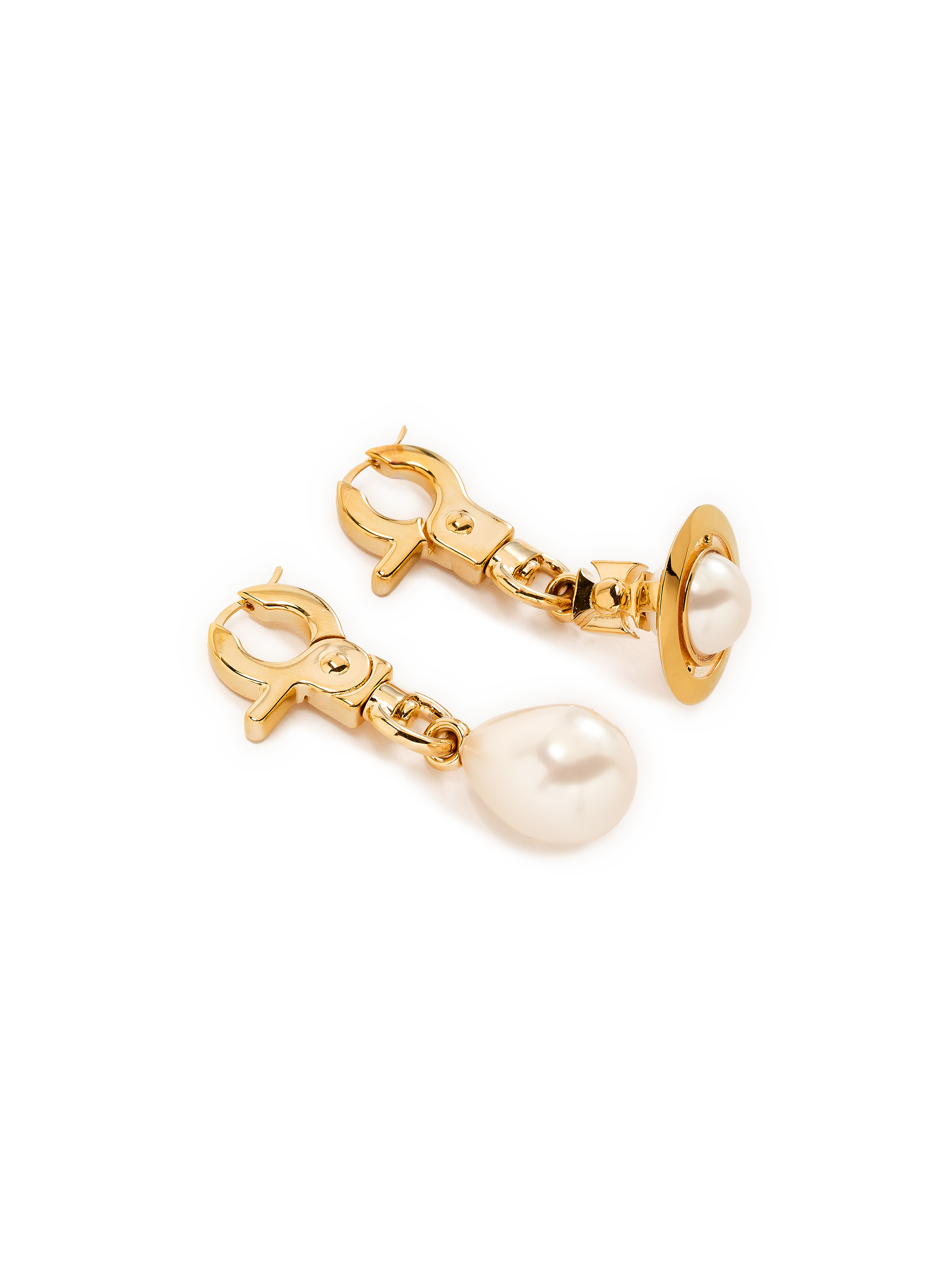 Boucles d'oreille dépareillées Claude VIVIENNE WESTWOOD Doré