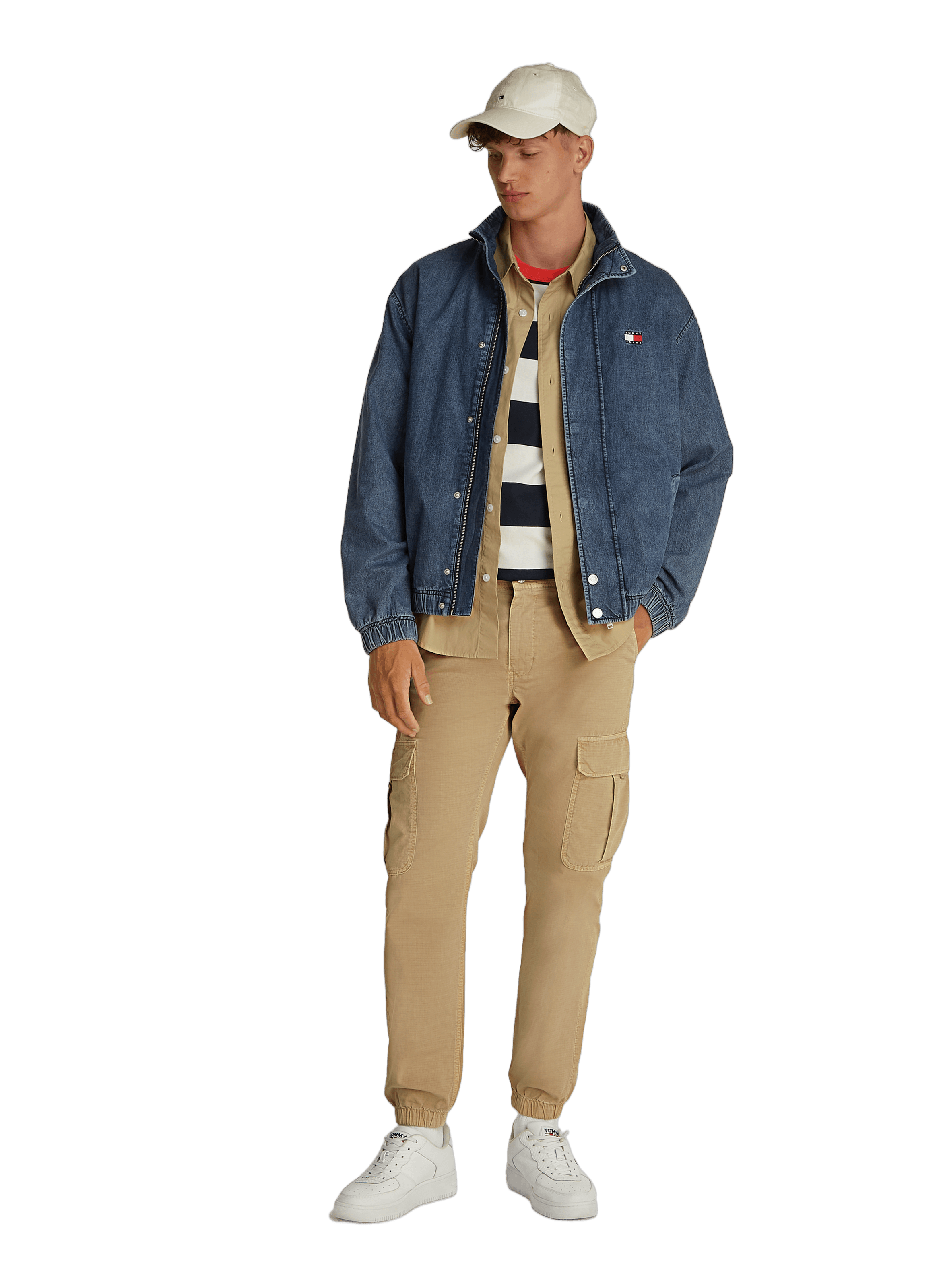 Denim bomber jacket  TOMMY HILFIGER Blue