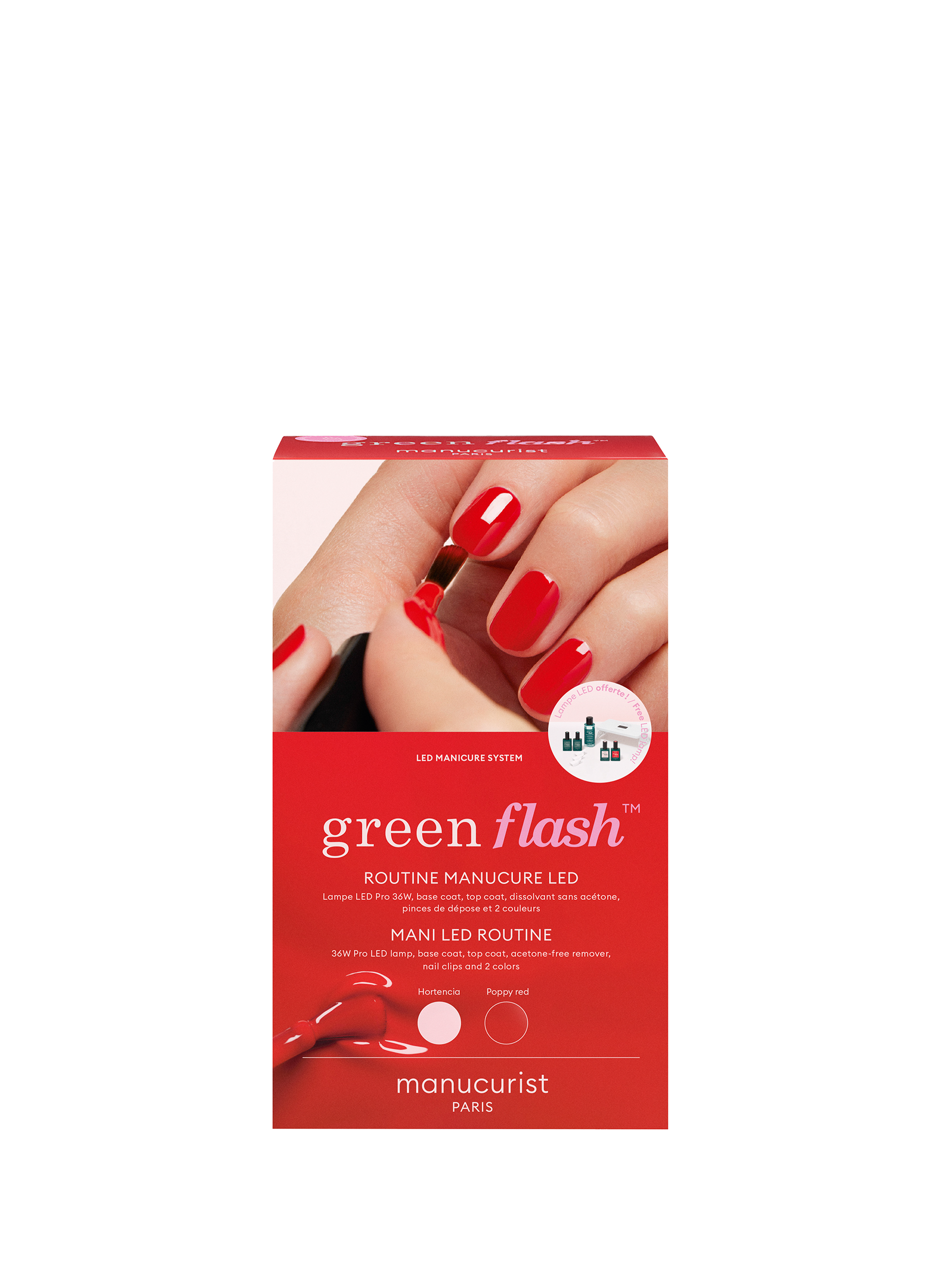 Pro Green Flash Kit - Hortencia &amp; Poppy Red MANUCURIST No color