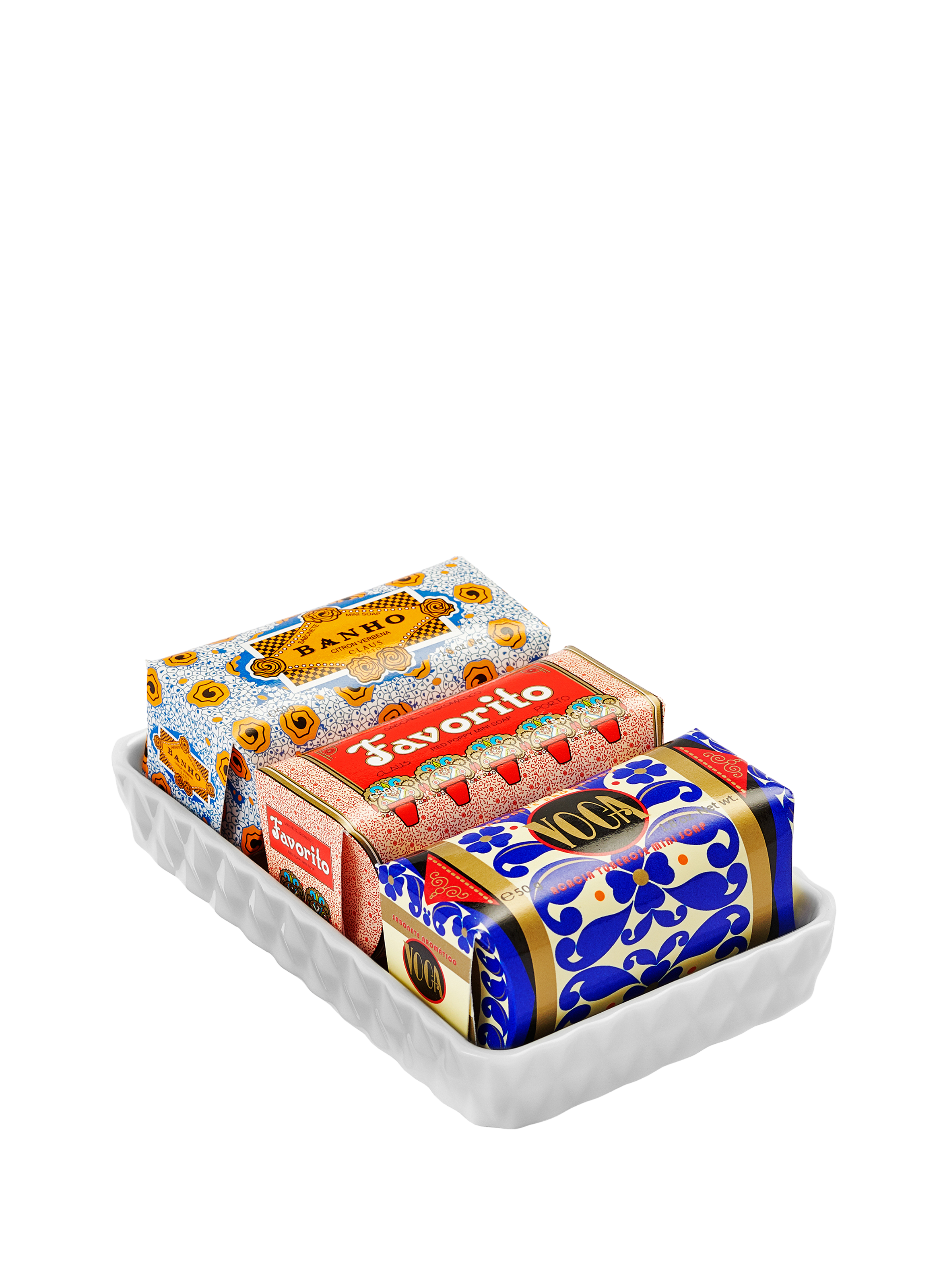 Soap Dish & Mini Soaps Set No color