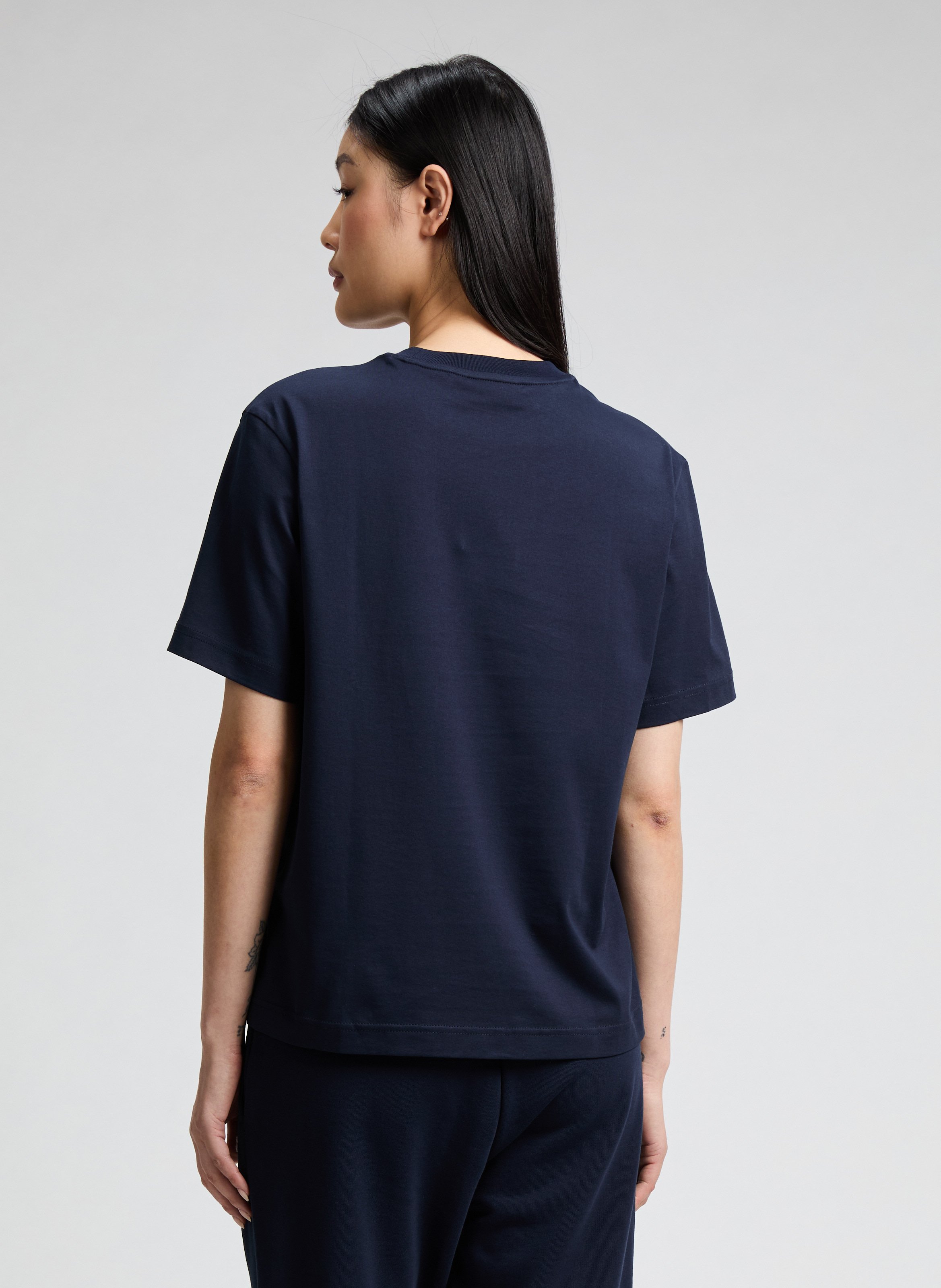T-shirt en coton LACOSTE Bleu