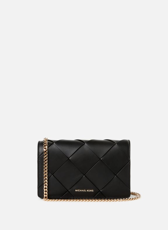 Braided leather shoulder bag Black by MICHAEL KORS MICHAEL KORS Braided leather shoulder bag Black