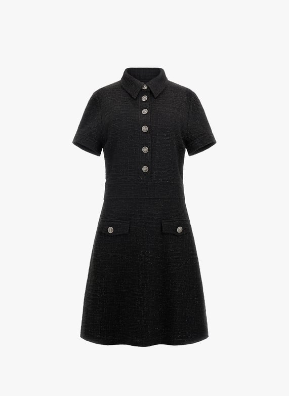 Mini-robe moulante en tweed | Multicolore by GUESS Mini-robe moulante en tweed Multicolore