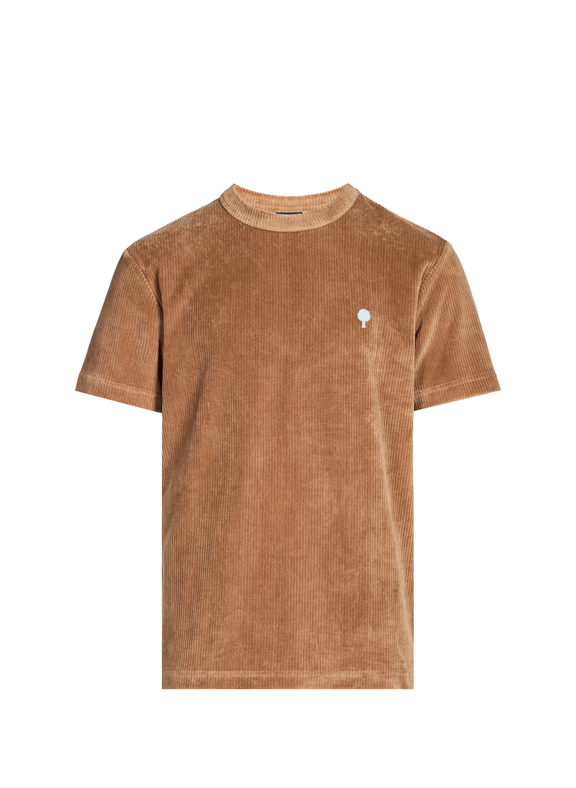 Cotton round-neck T-shirt FAGUO Brown