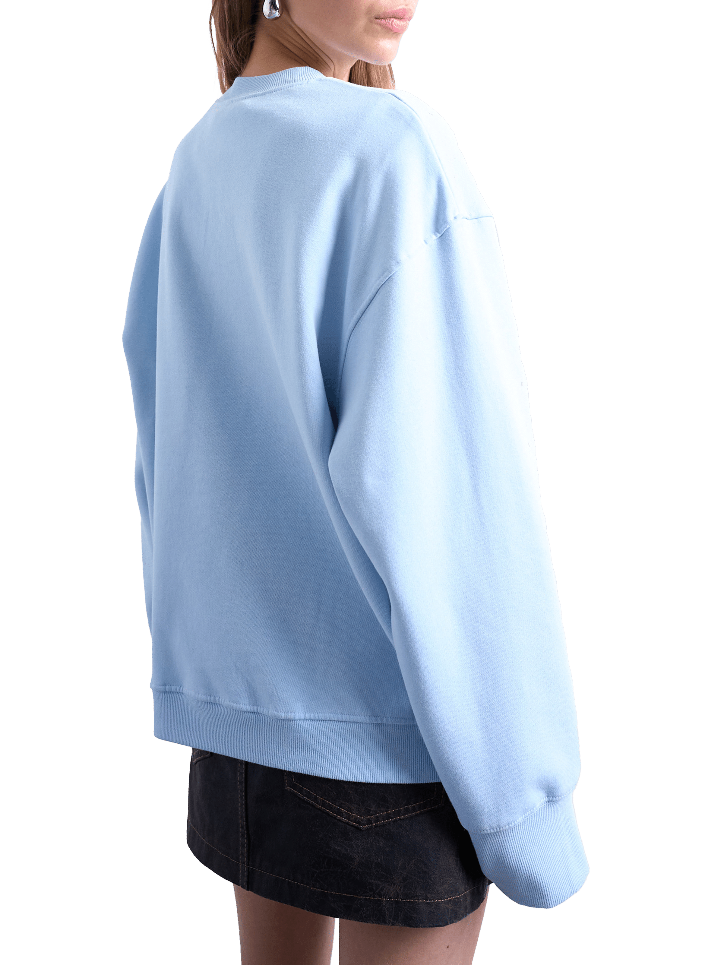 Graphic logo cotton sweatshirt TOPSHOP Blue