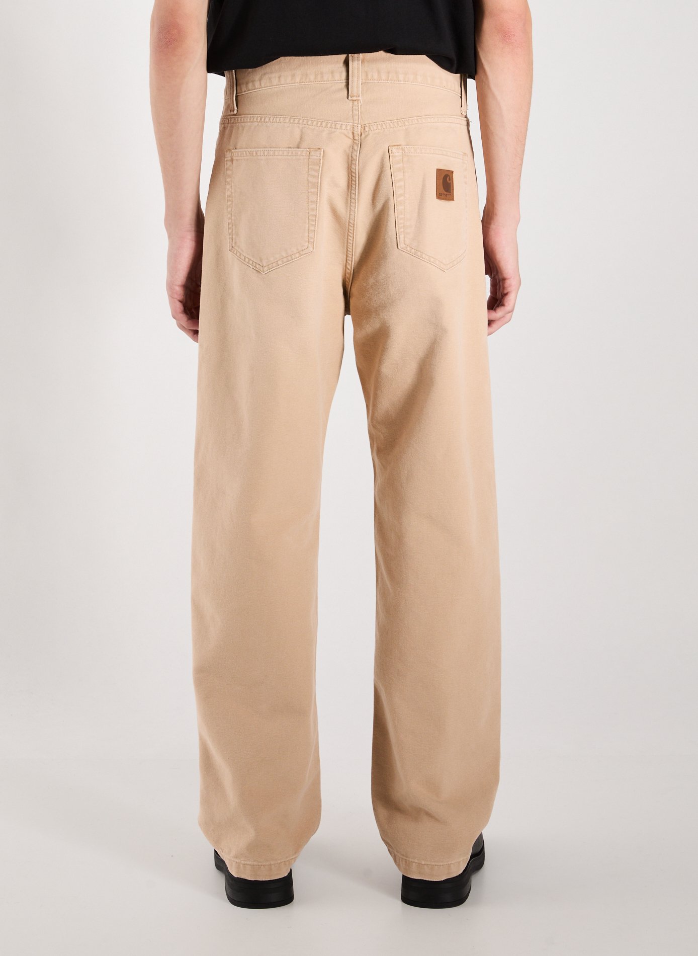 Straight cotton trousers CARHARTT WIP Brown
