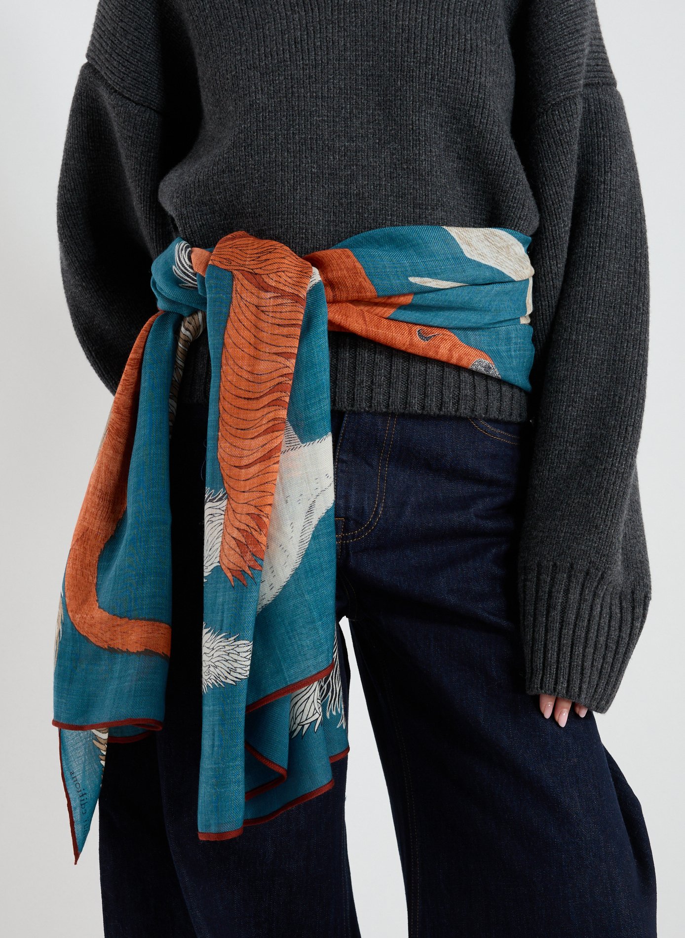 Écharpe à imprimé en laine INOUITOOSH Multicolore