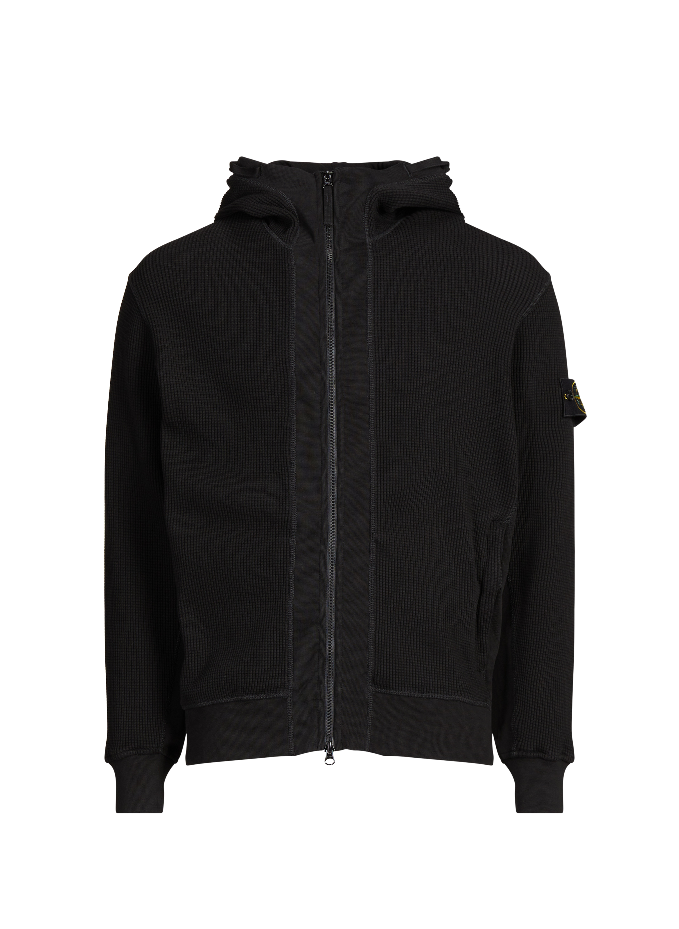 Veste zippée en coton  STONE ISLAND Noir