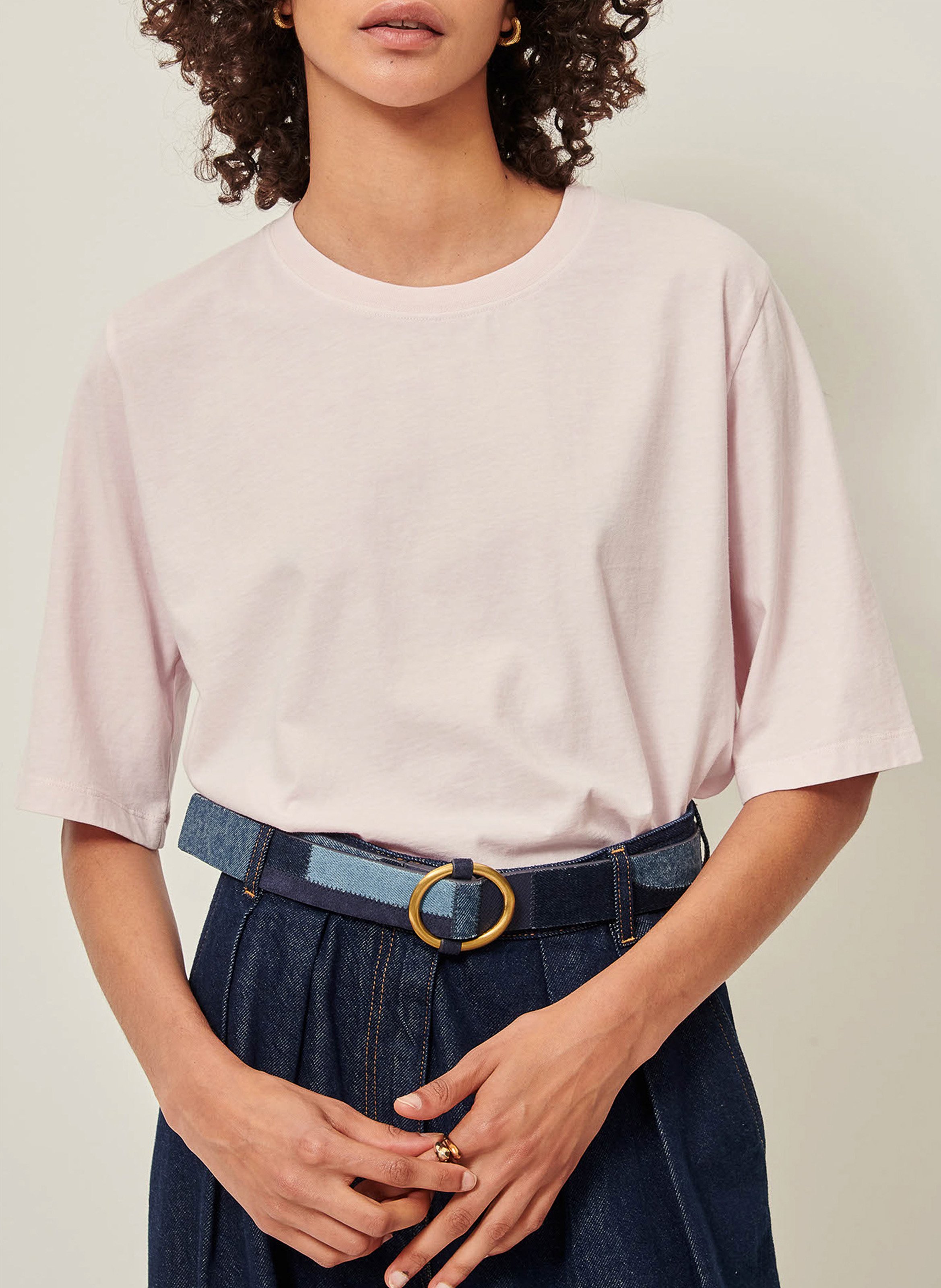 Tee-shirt oversize en coton sergio SESSUN Rose