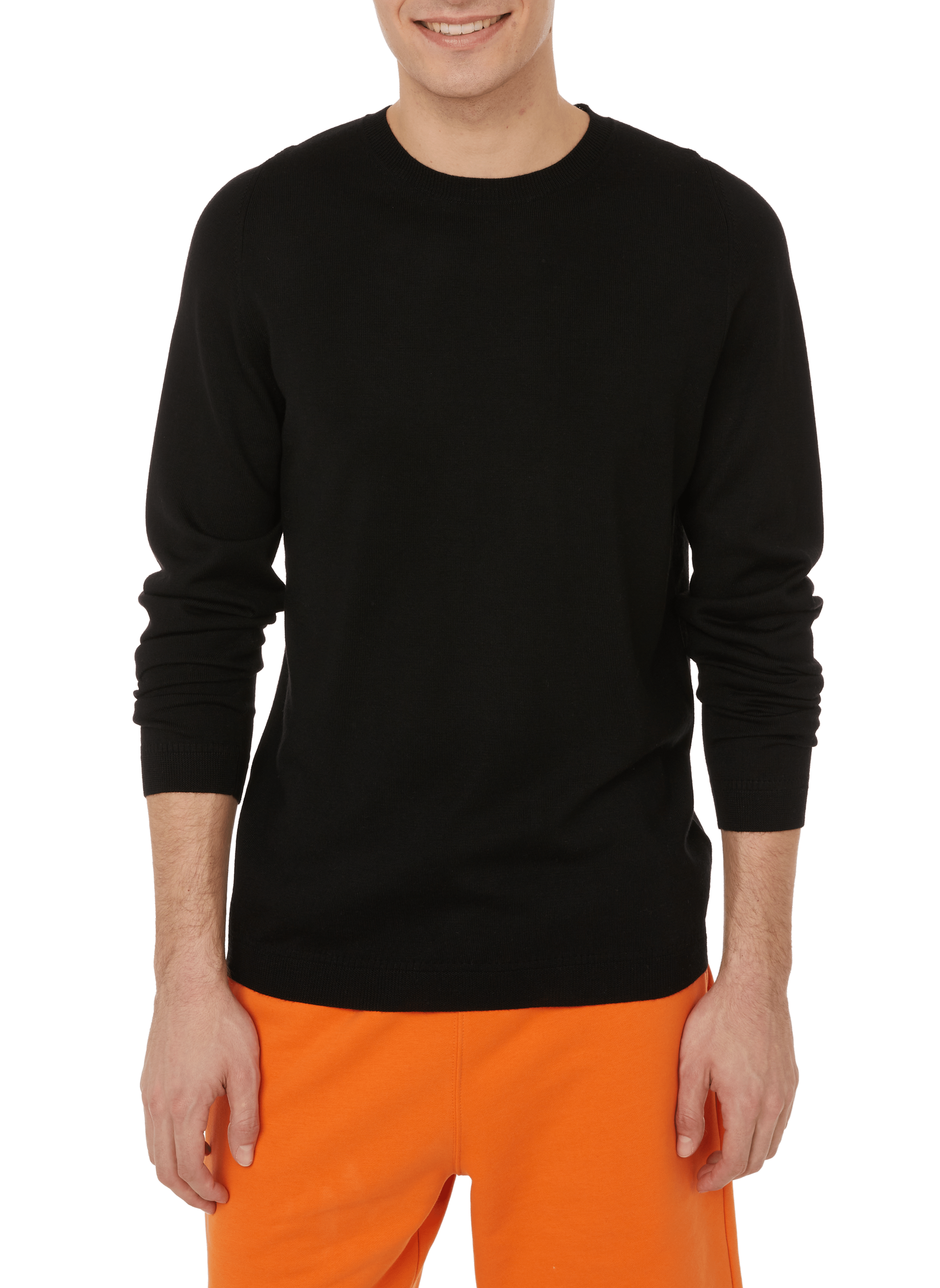 Pull en laine mérinos AU PRINTEMPS PARIS Noir