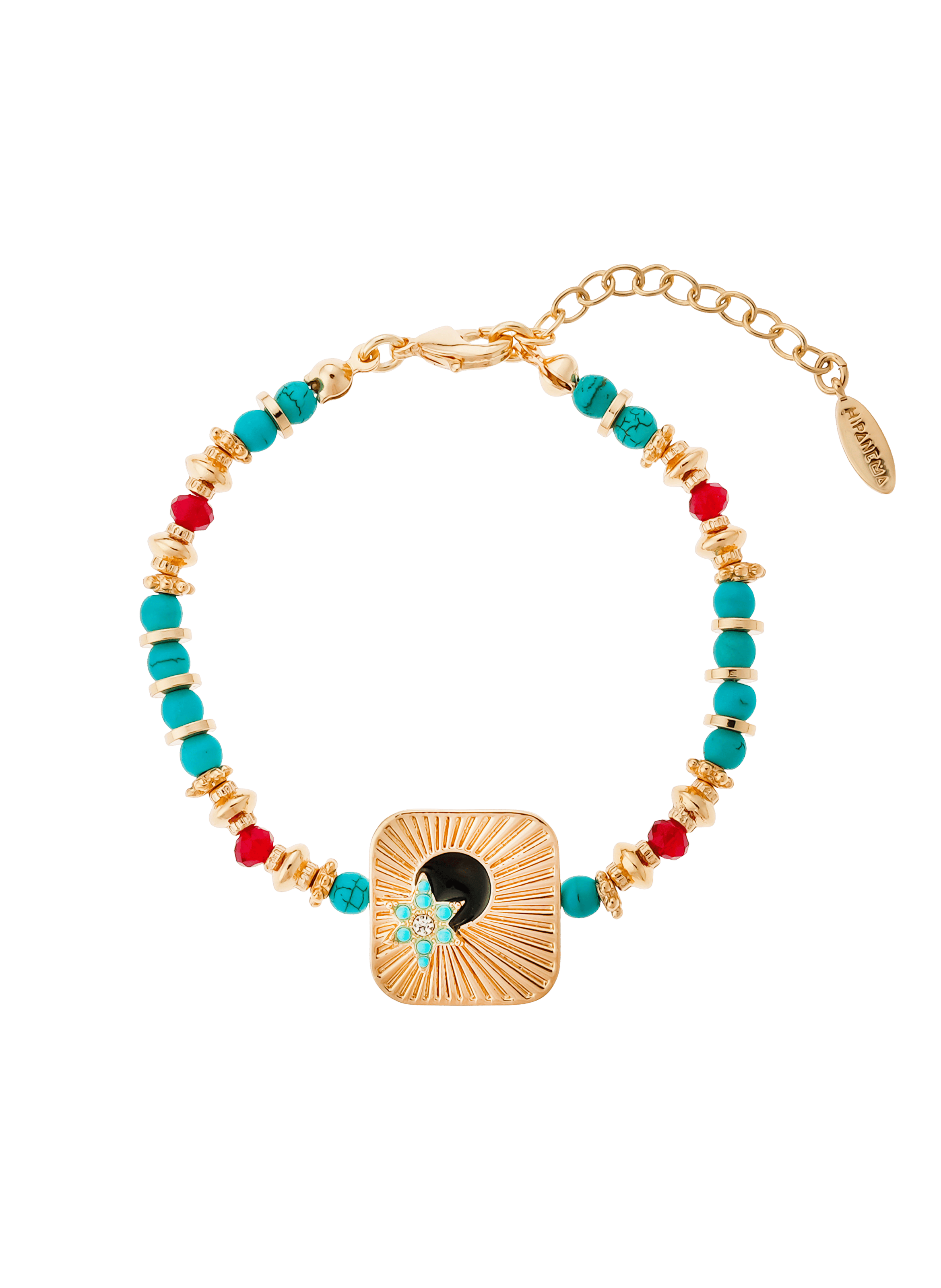 Bracelet ajustable en perles toutank HIPANEMA Bleu