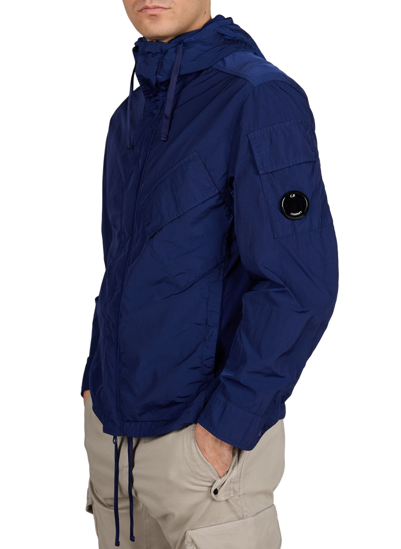 Surchemise zippée à capuche CP COMPANY Bleu