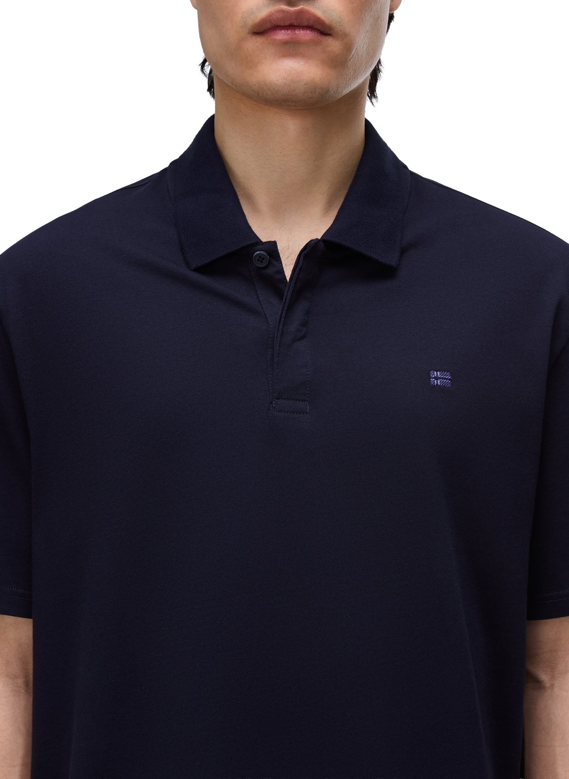 Polo manches courtes E-Nedles en coton NAPAPIJRI Bleu