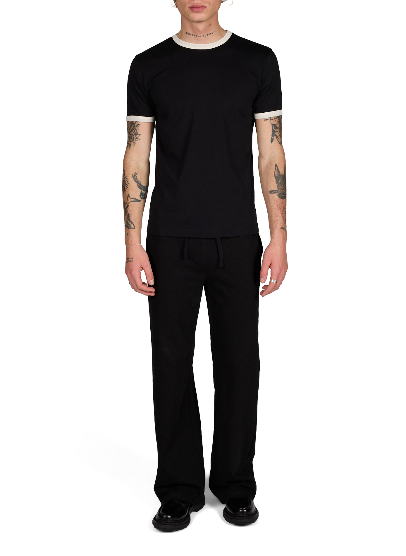 Cotton joggers ENTIRE STUDIOS Black