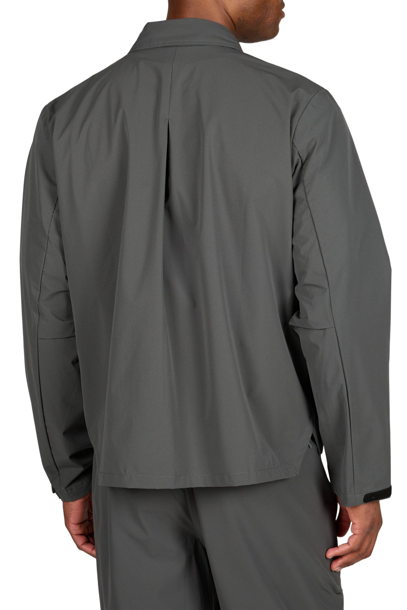 Veste droite col classique unie RAINS Gris