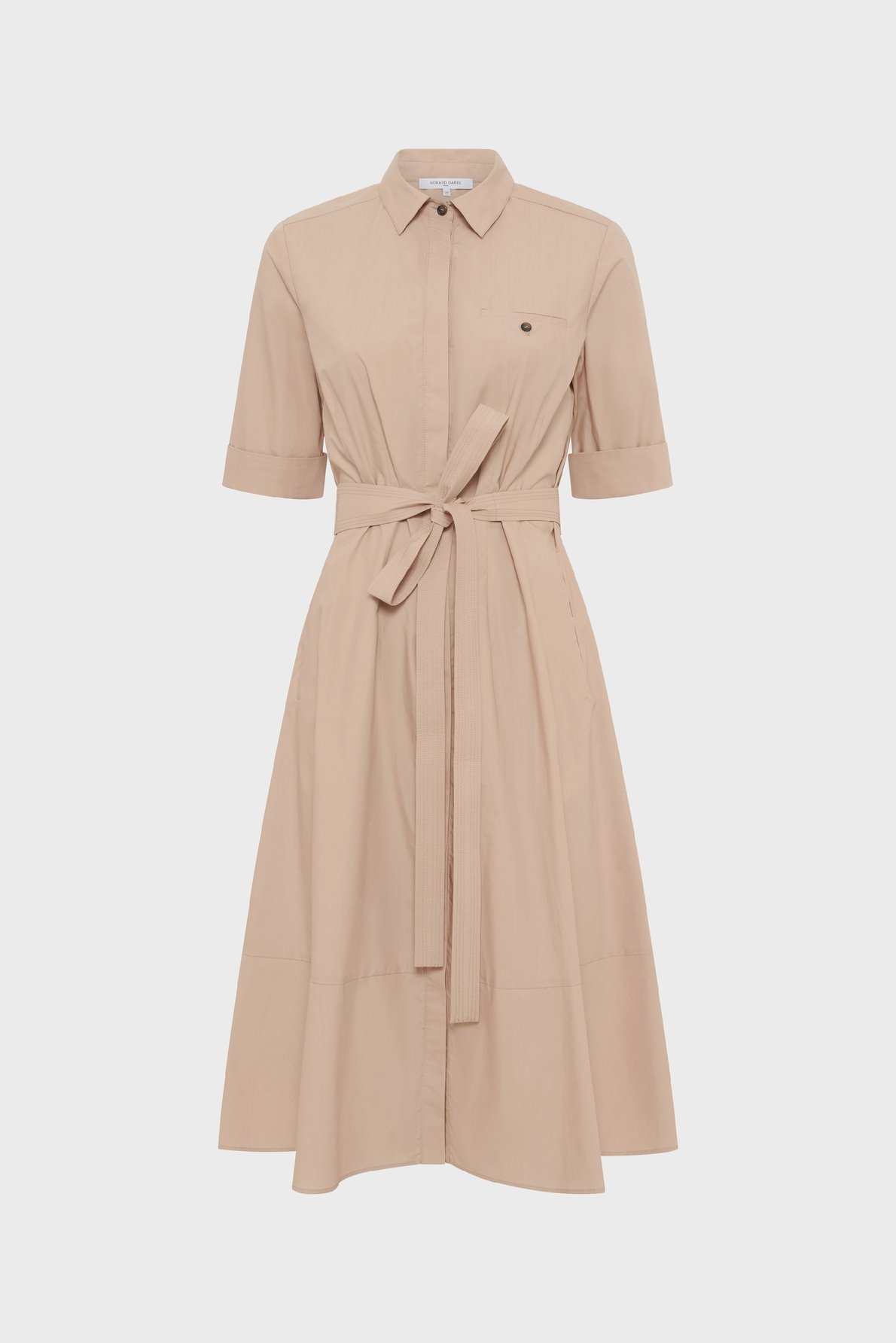 Robe chemise en coton - rana GERARD DAREL Marron