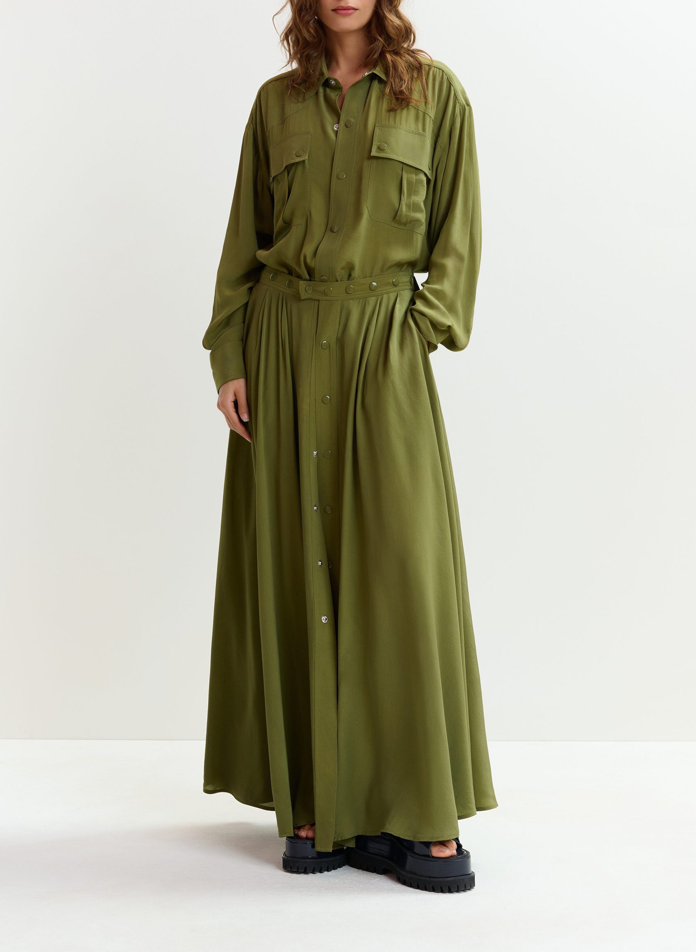 Combishort oversize col classique jebba ESSENTIEL ANTWERP Vert