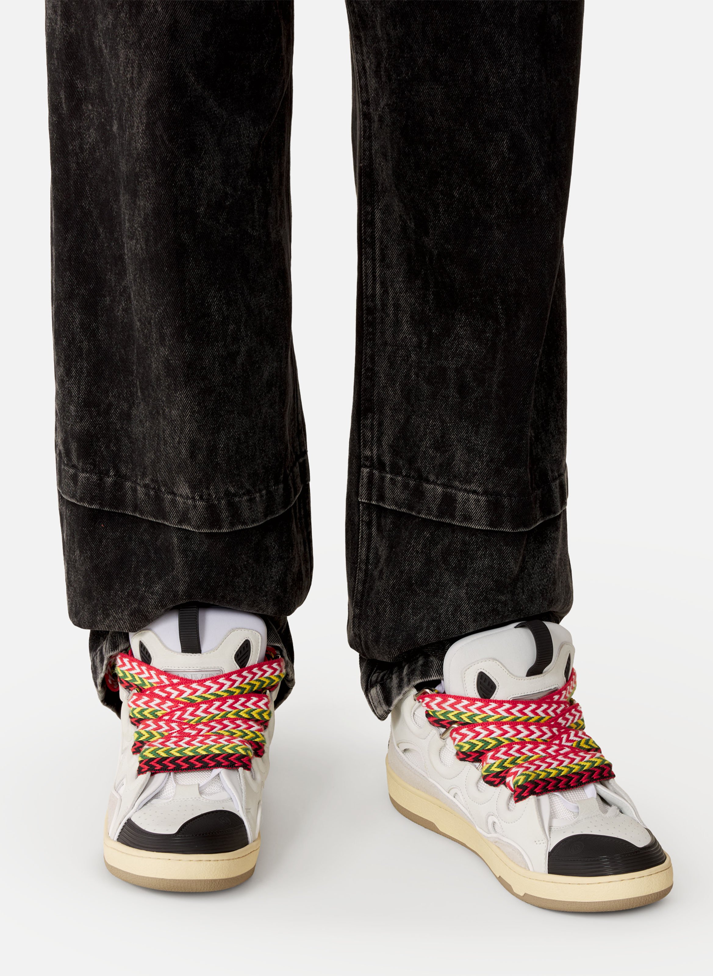 Sneakers curb en cuir LANVIN Blanc