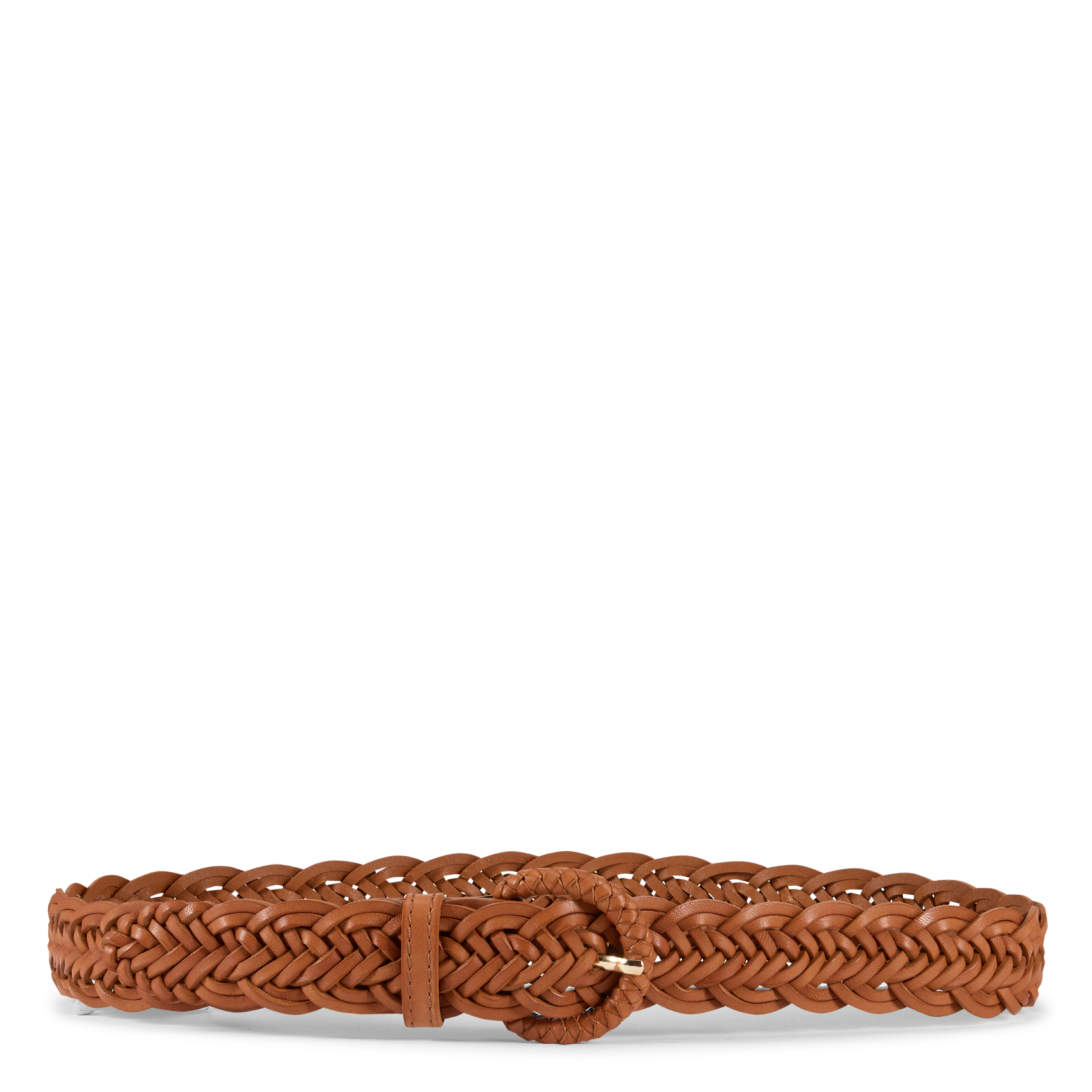 Ceinture en cuir tressée eddy MAISON 123 Beige