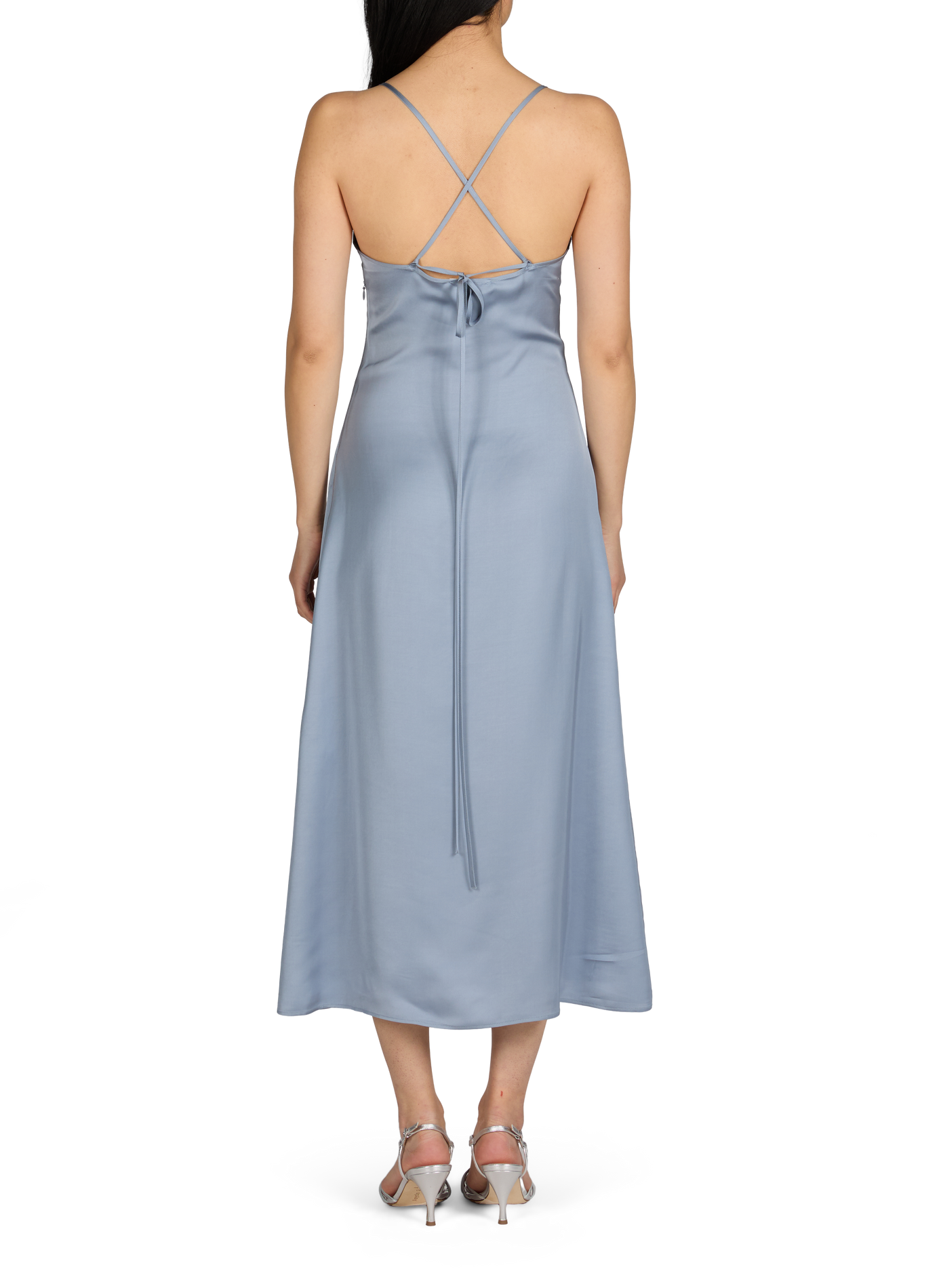 Robe en satin Axelle SAISON 1865 Bleu