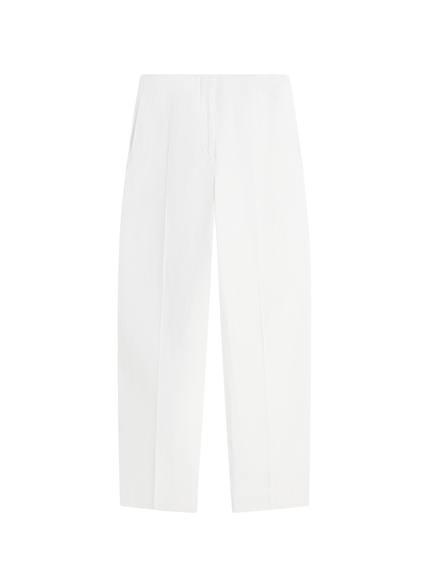 Wide-leg trousers in solid color TOMMY HILFIGER White