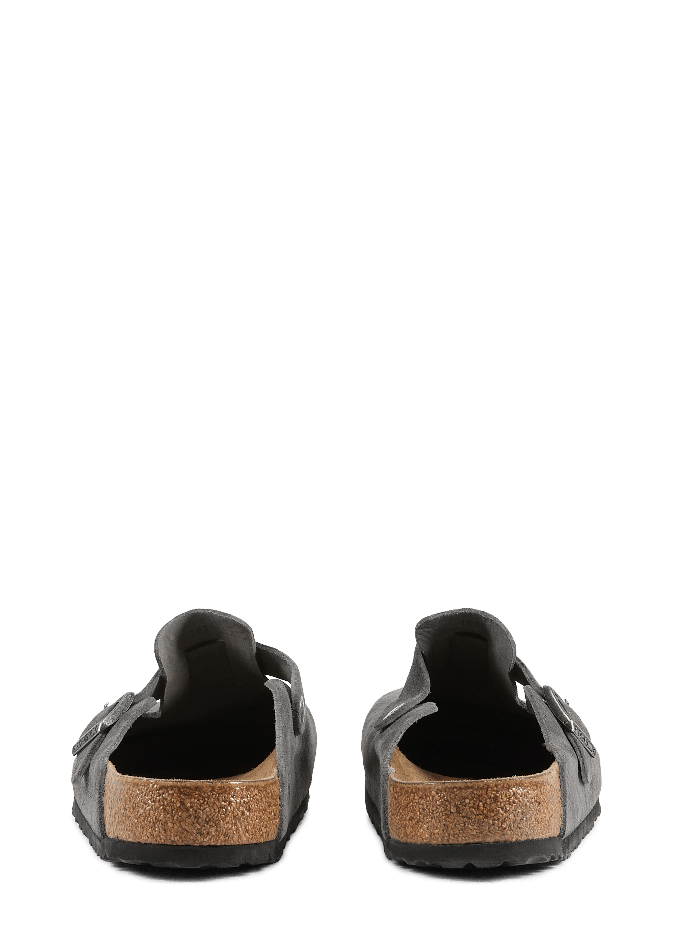 Boston leather mules BIRKENSTOCK Grey