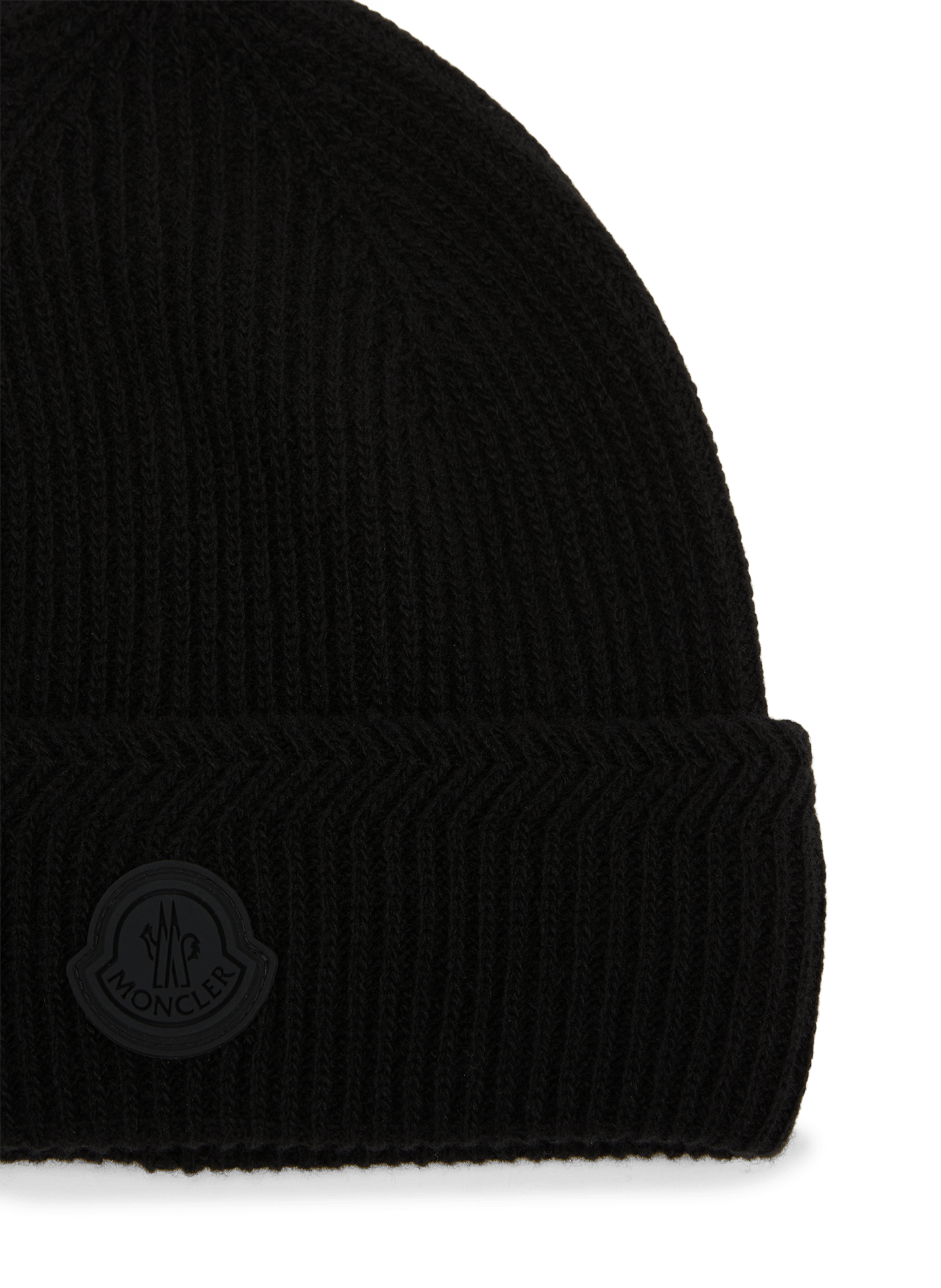 Gorro de punto de lana y cachemira MONCLER Negro