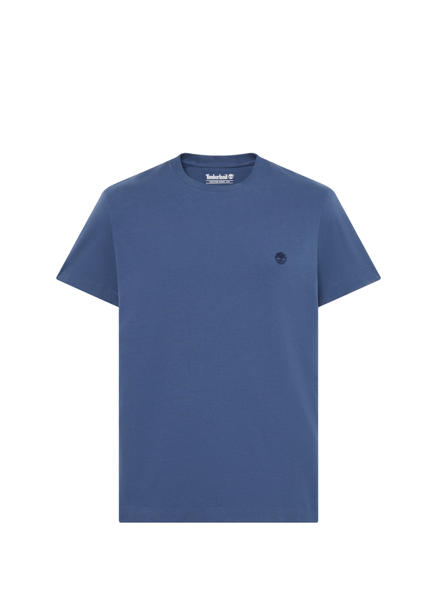 Straight T-shirt with embroidered logo in cotton TIMBERLAND Blue