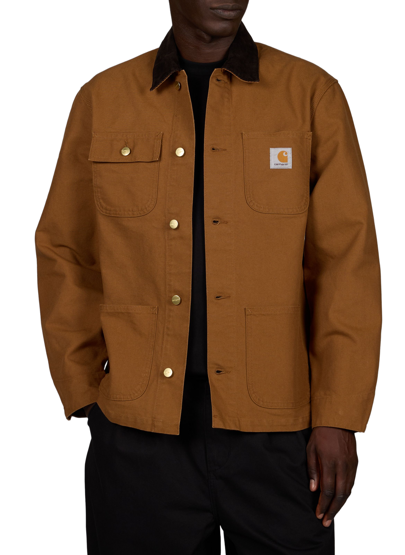 Michigan Jacke mit Samtkragen aus Baumwolle CARHARTT WIP Braun