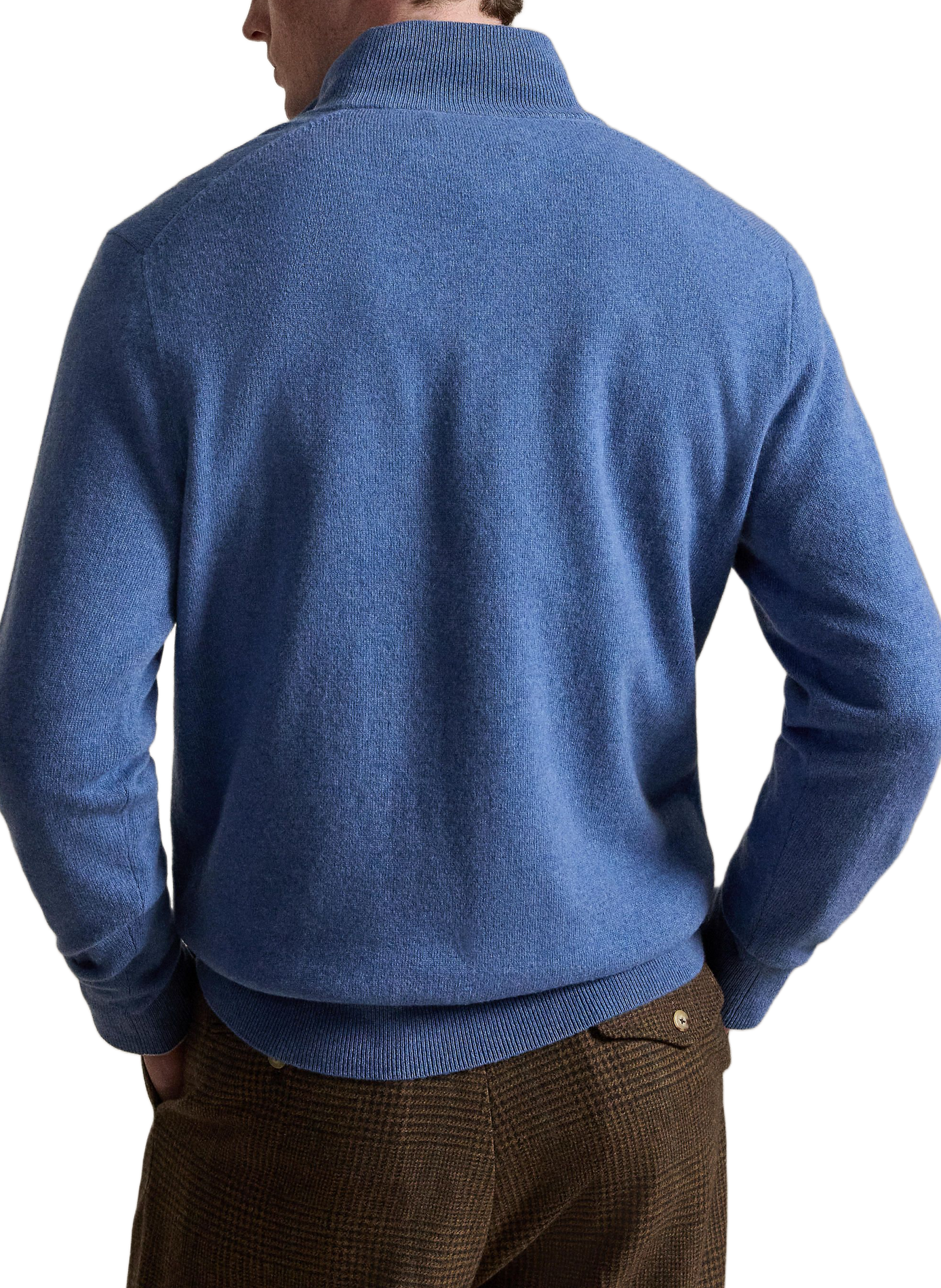Pull col zippé en laine | Bleu POLO RALPH LAUREN Homme