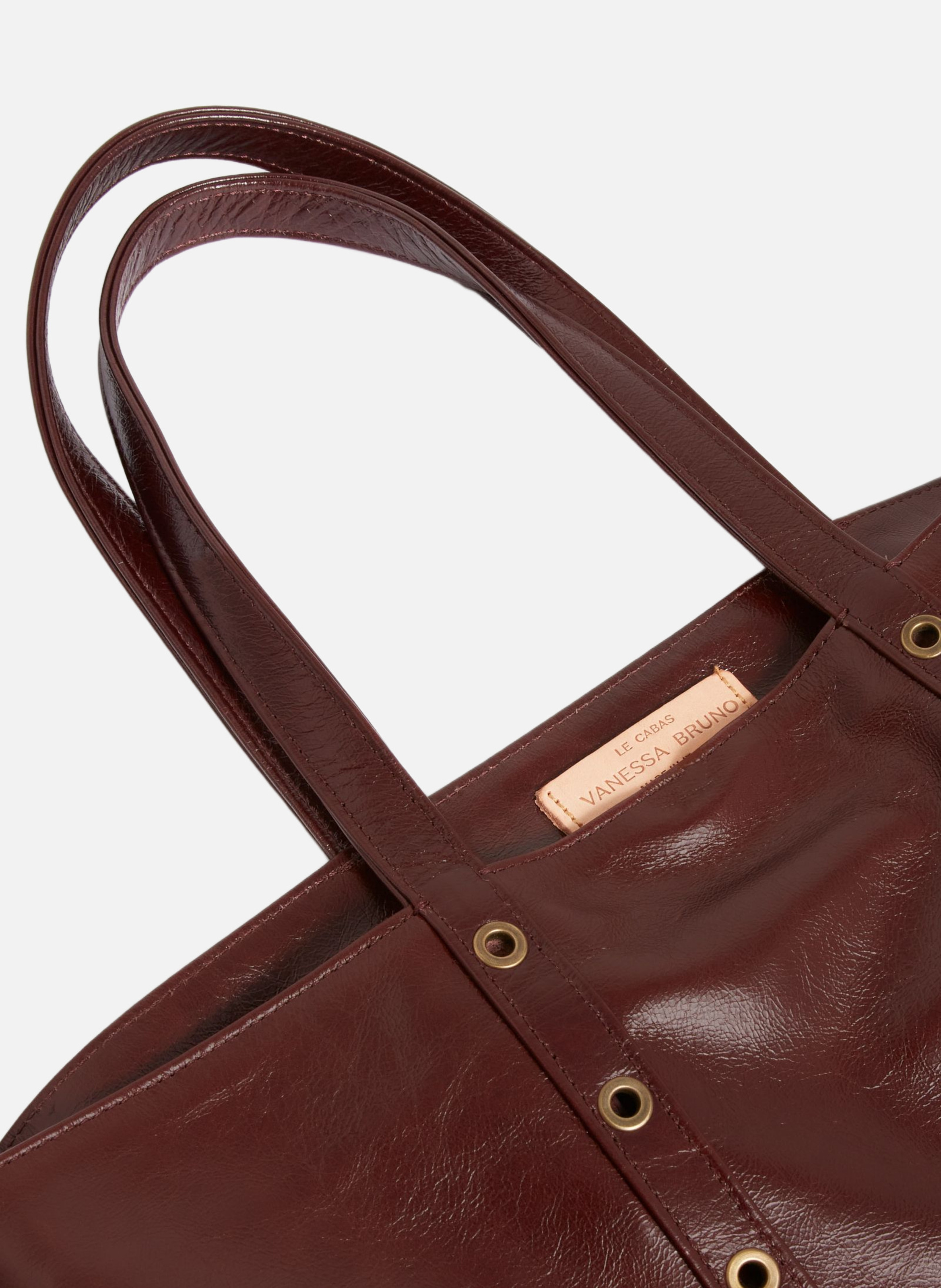 Cabas m en cuir VANESSA BRUNO Marron