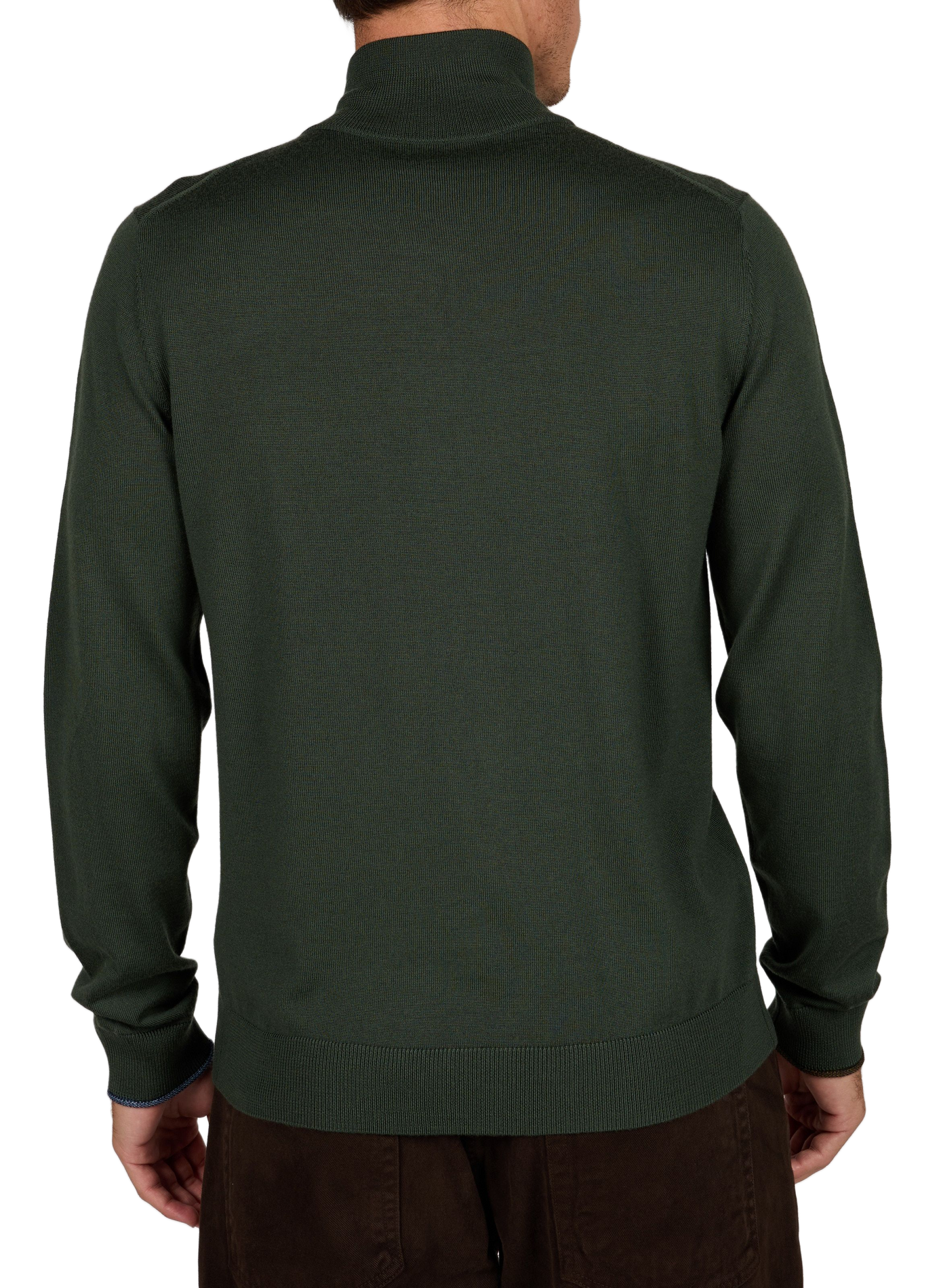 Effen wollen gilet met opstaande kraag PAUL SMITH Groen