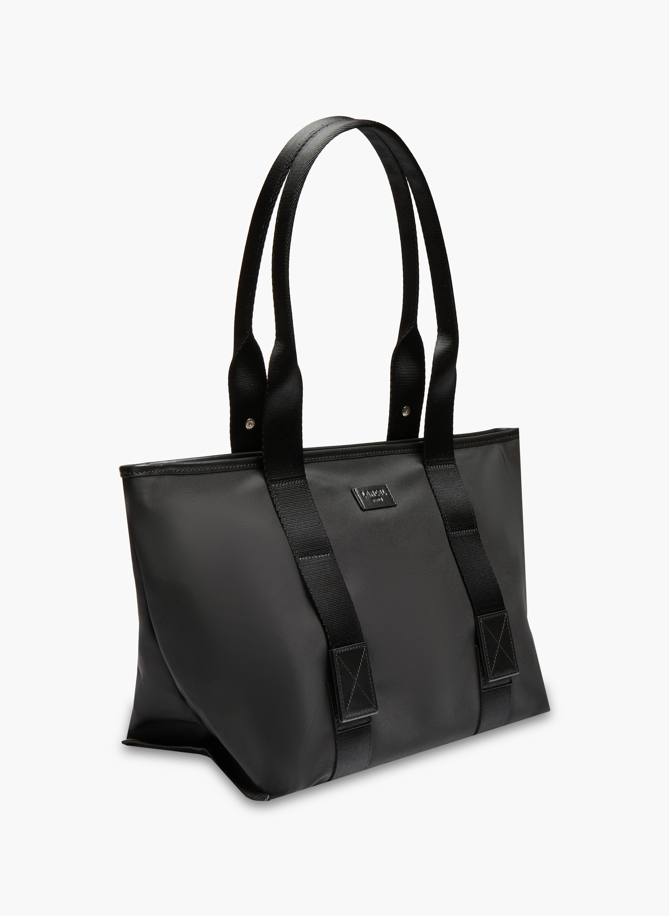 Sac cabas zippé m mistral rollable de lancel en nylon LANCEL Noir