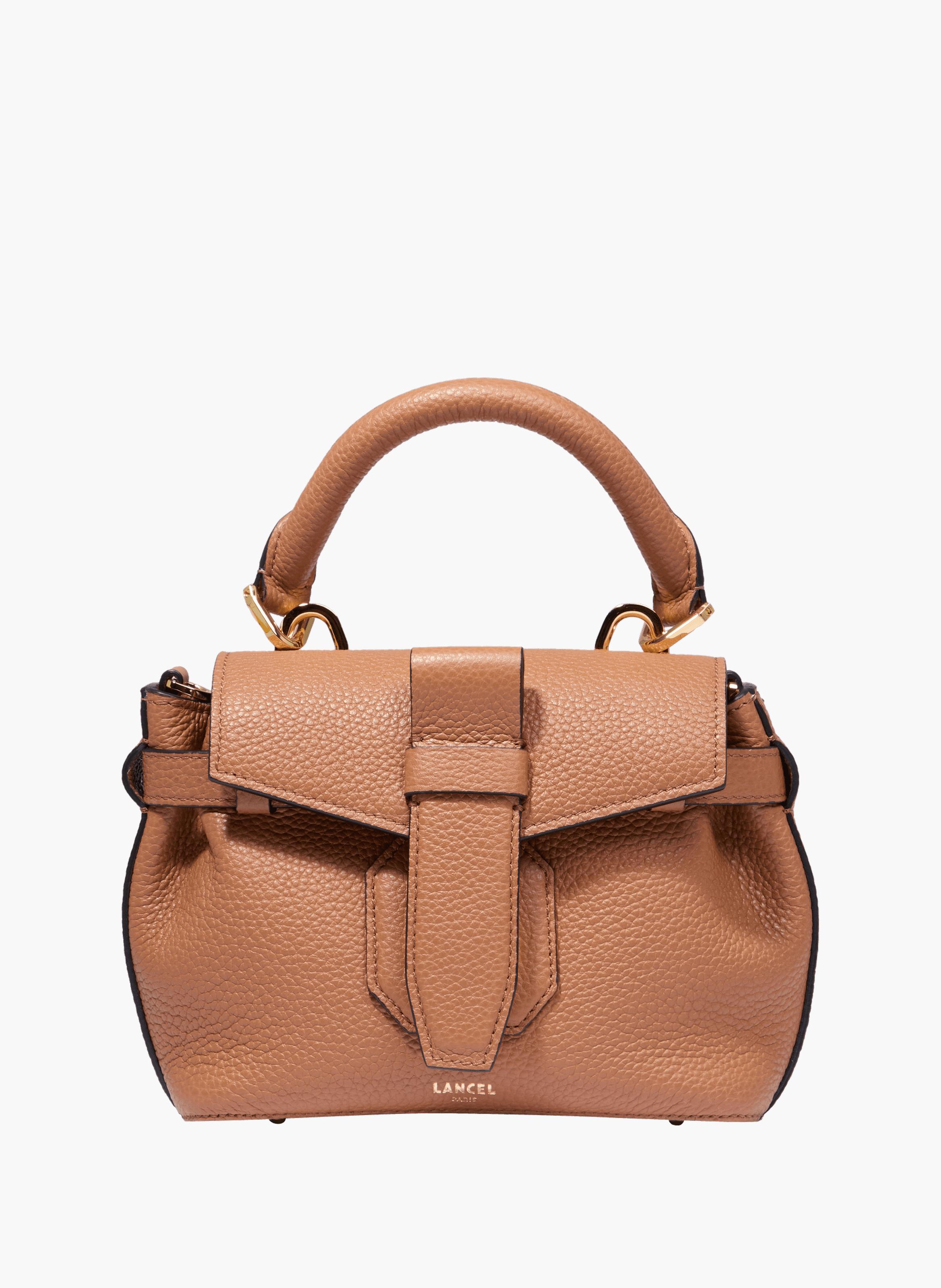 Lancel charlie mini leather handbag LANCEL Brown